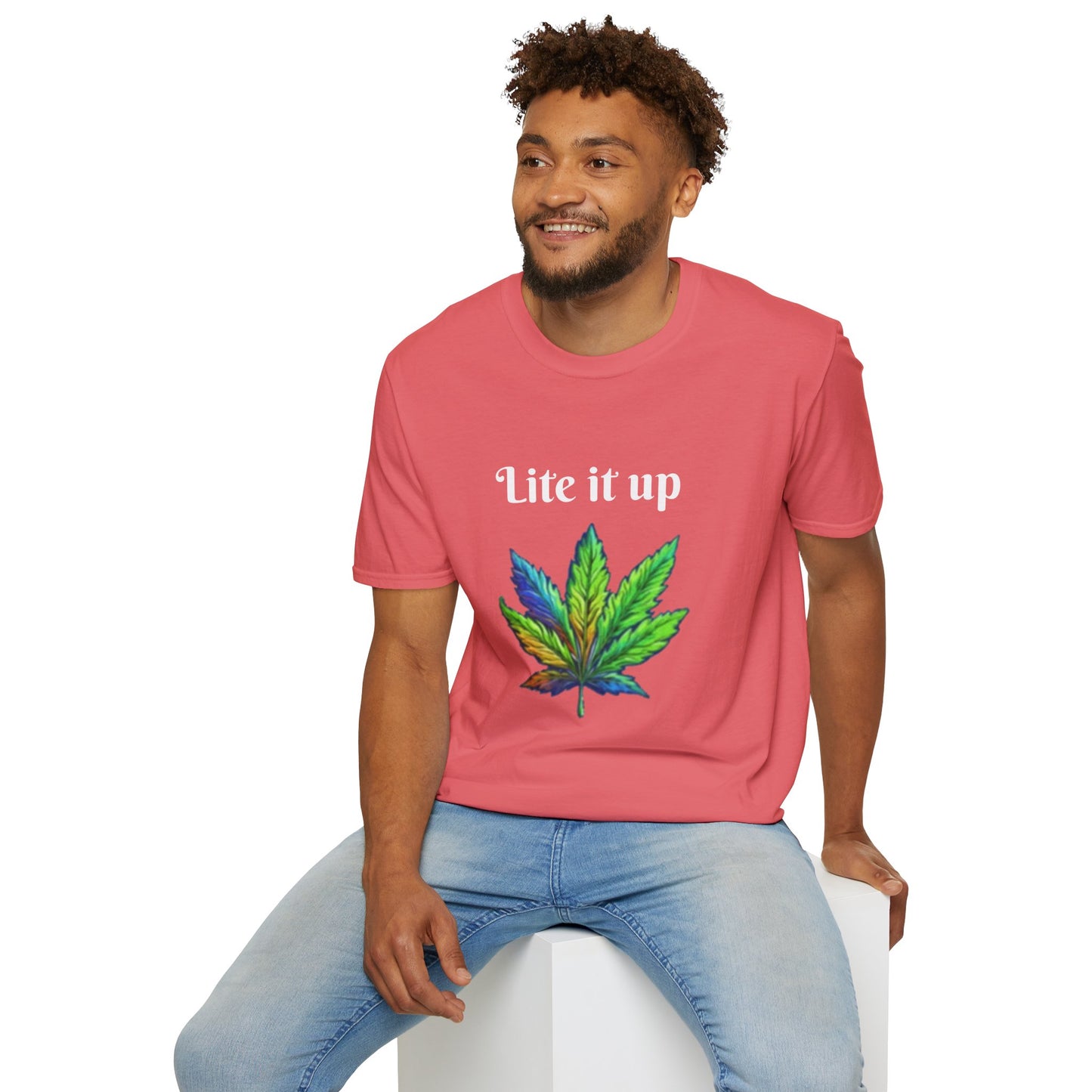 Lite it up - Unisex Softstyle T-Shirt 100% Cotton Graphic