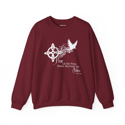 Fear Lit the Fires Unisex Heavy Blend™ Crewneck Sweatshirt Graphic