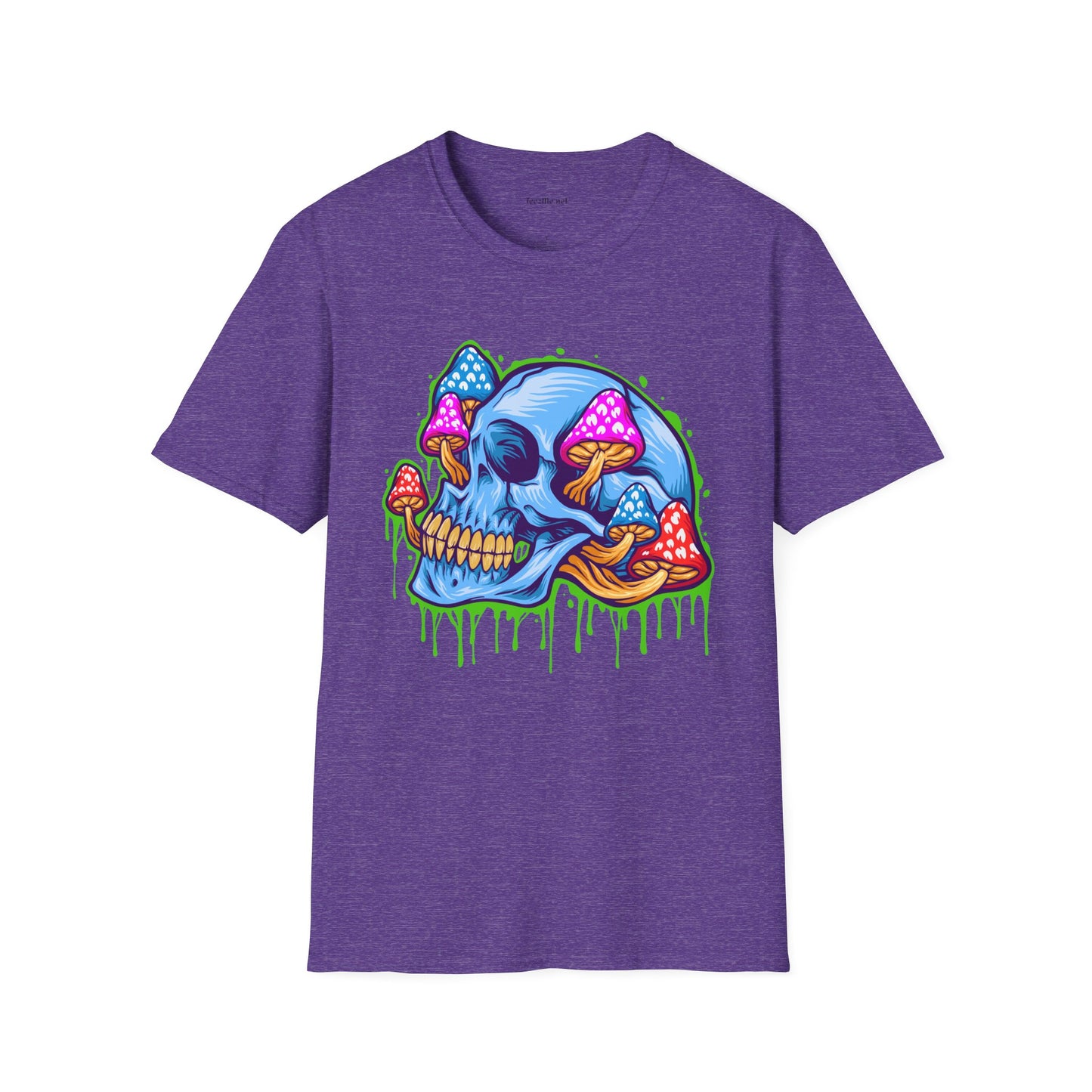 Ice Skull Head Unisex Softstyle T-Shirt 100% Cotton Graphic
