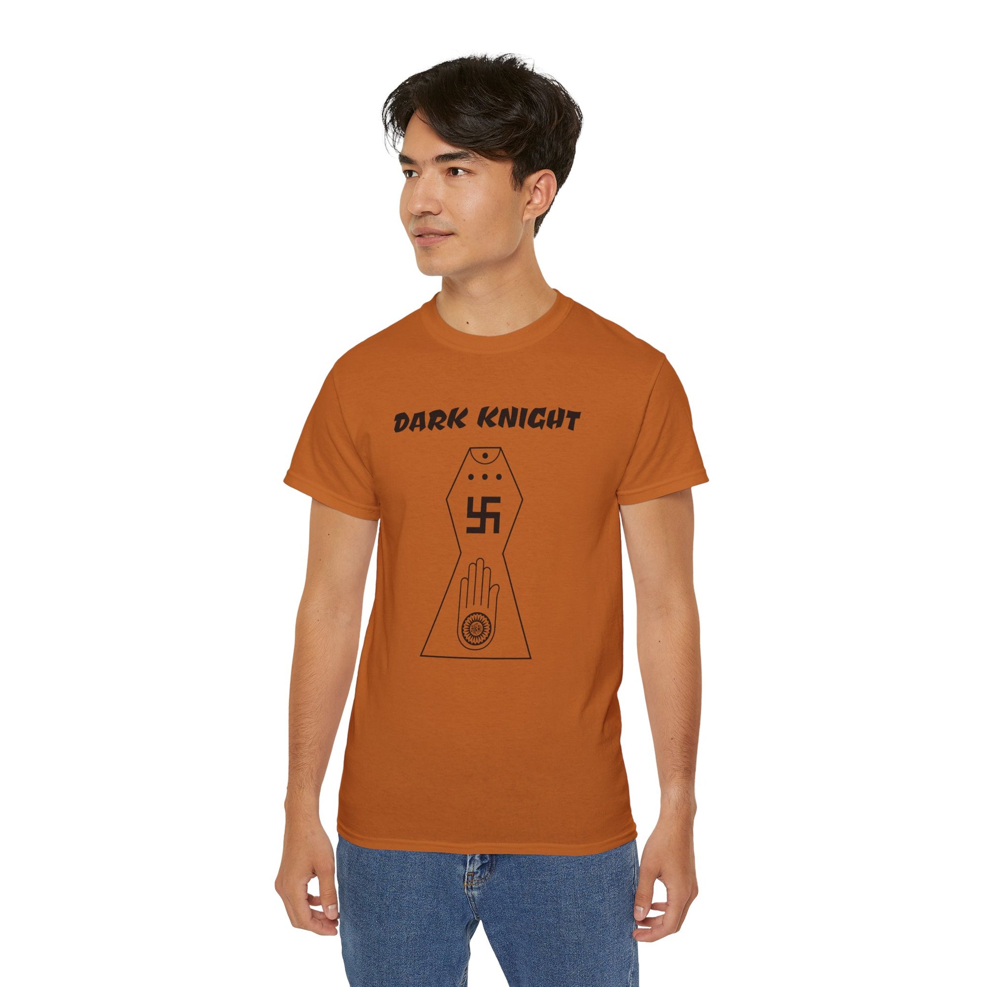 Dark Knight (Ahimsa)  - Unisex Ultra Cotton Tee 100% Cotton Graphic