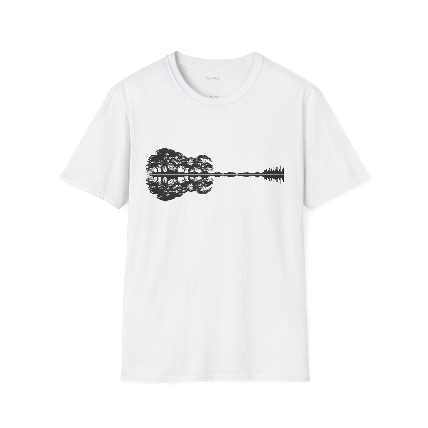 Lake Shadow Guitar Unisex Softstyle T-Shirt 100% Cotton Graphic