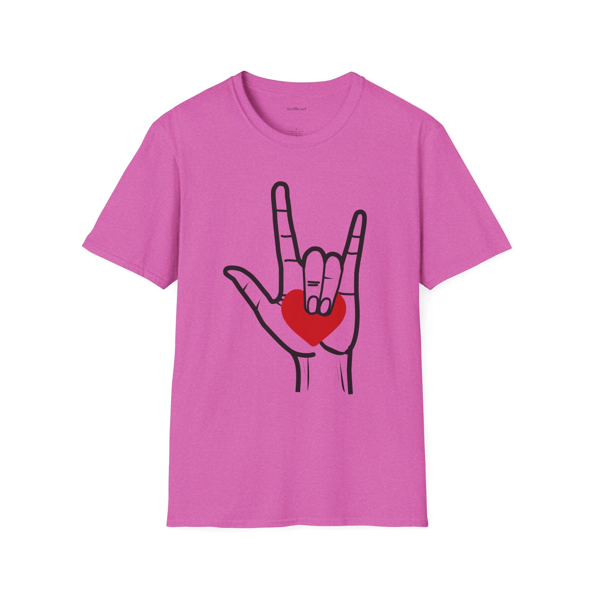 ASL Love  - Unisex Softstyle T-Shirt 100% Cotton Graphic