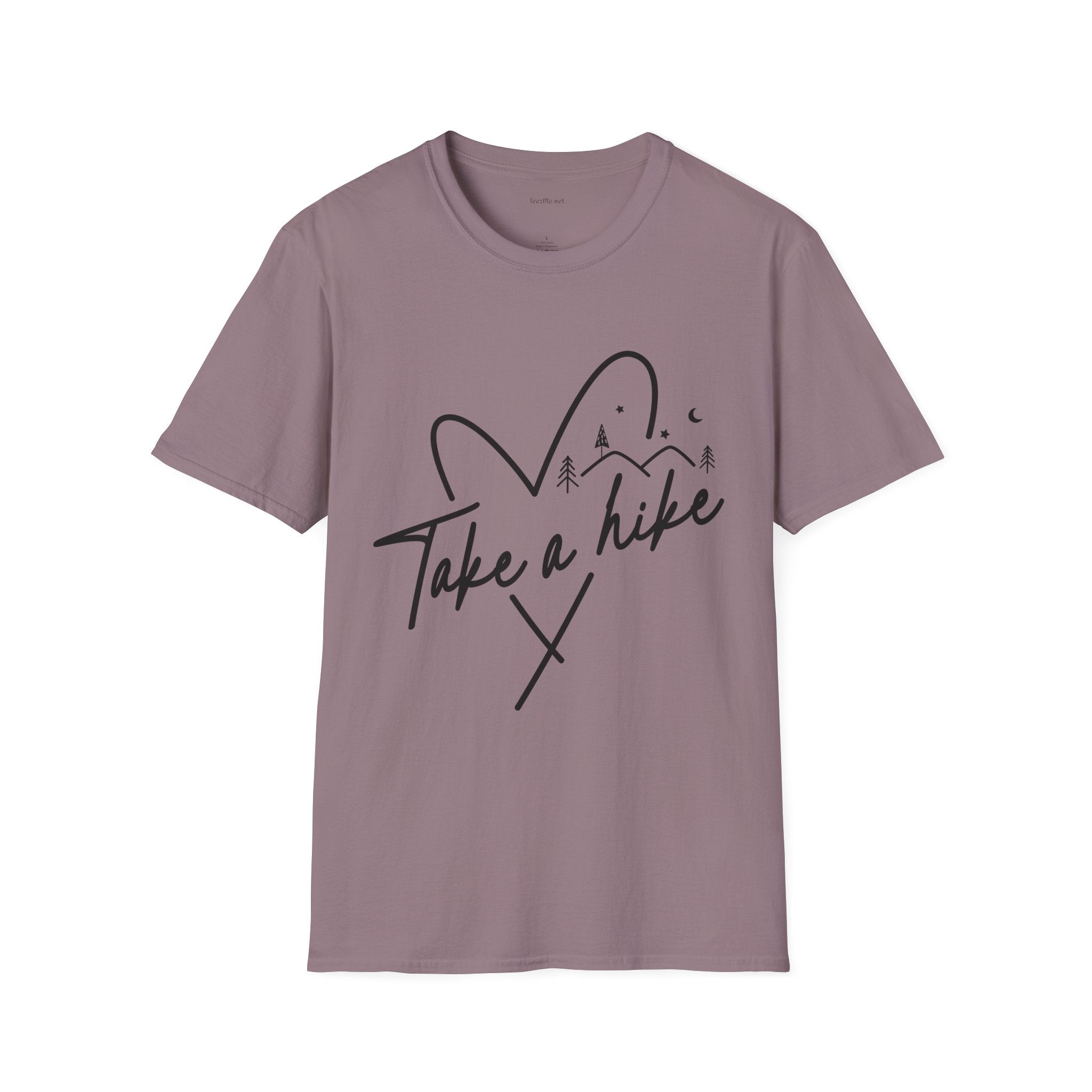 Take a Hike (black) - Unisex Softstyle T-Shirt 100% Cotton Graphic