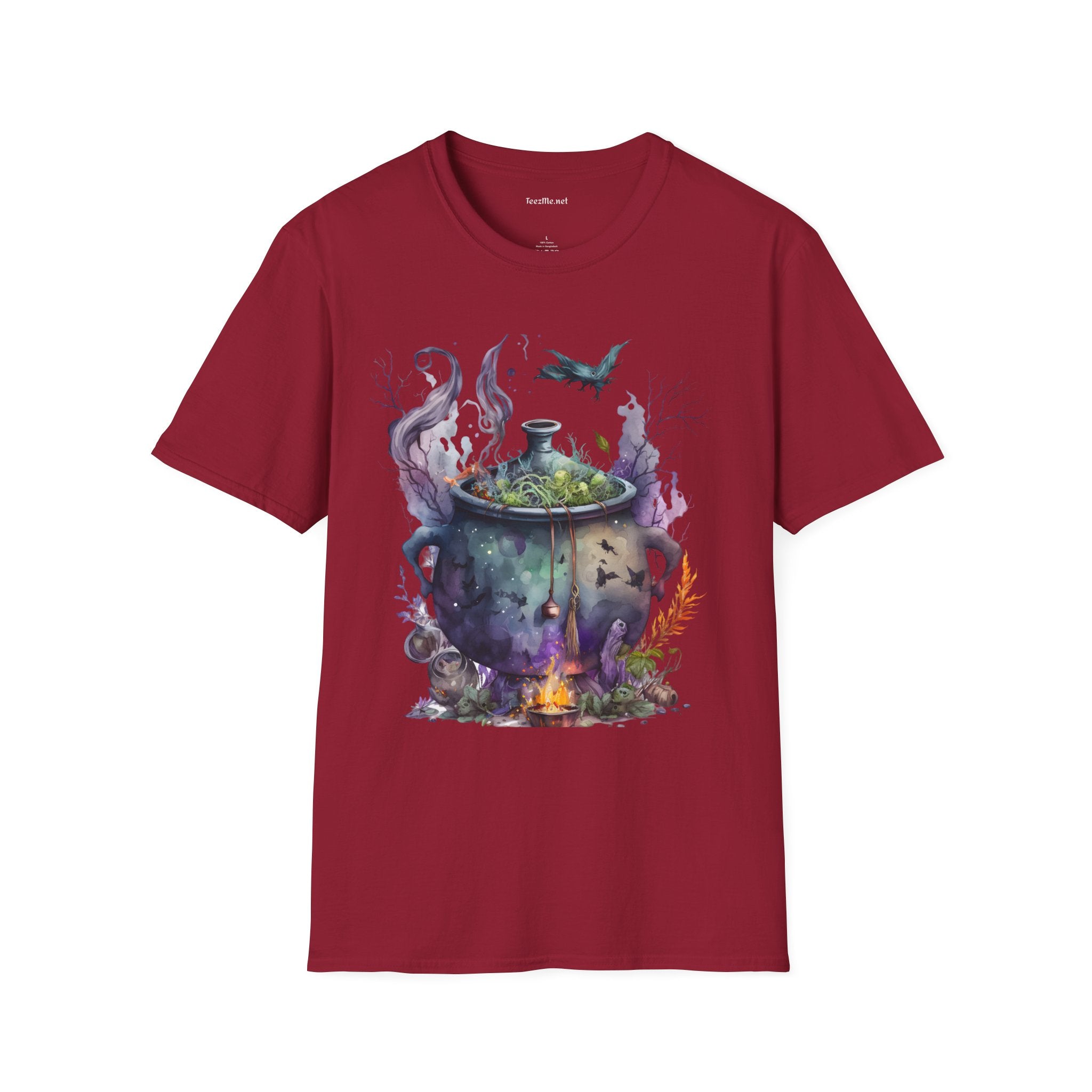Cauldron Watercolor Unisex Softstyle T-Shirt 100% Cotton Graphic