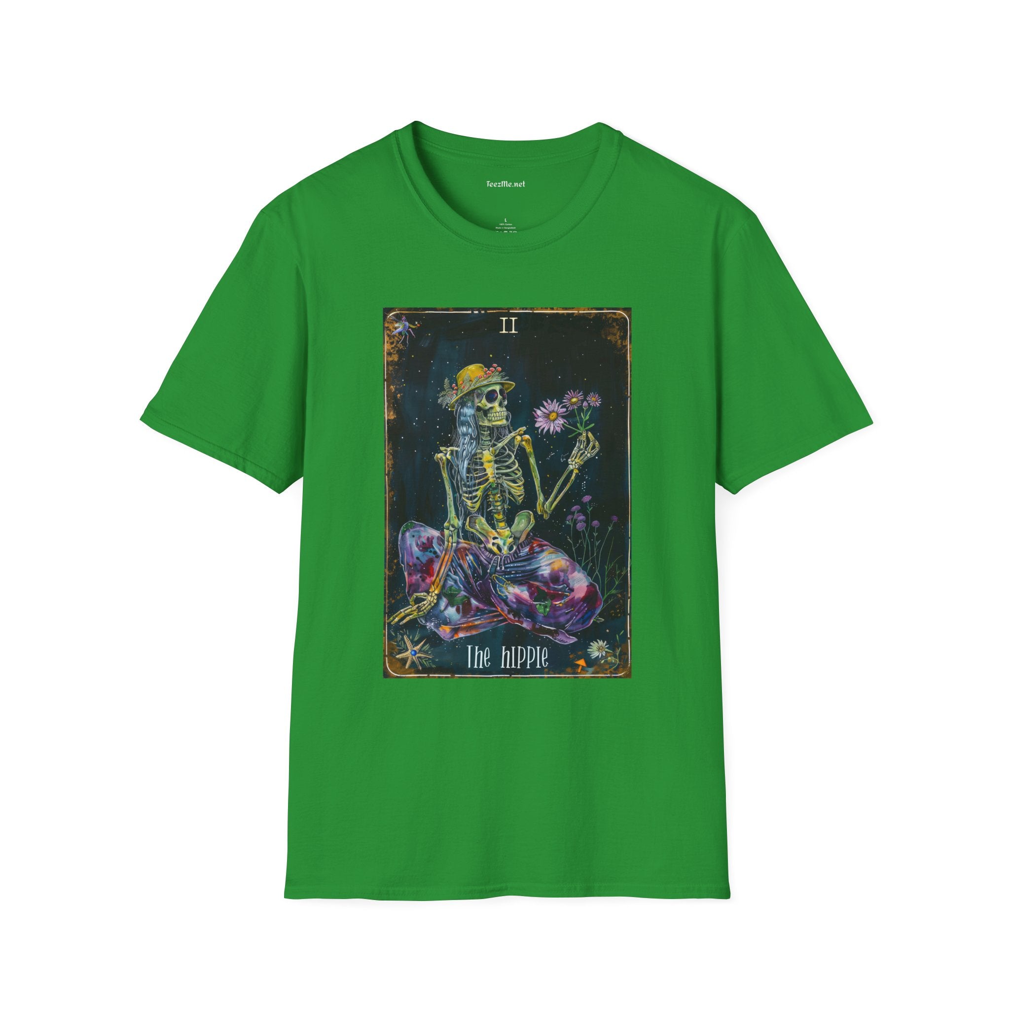 The Hippie Tarot Card Unisex Softstyle T-Shirt 100% Cotton Graphic