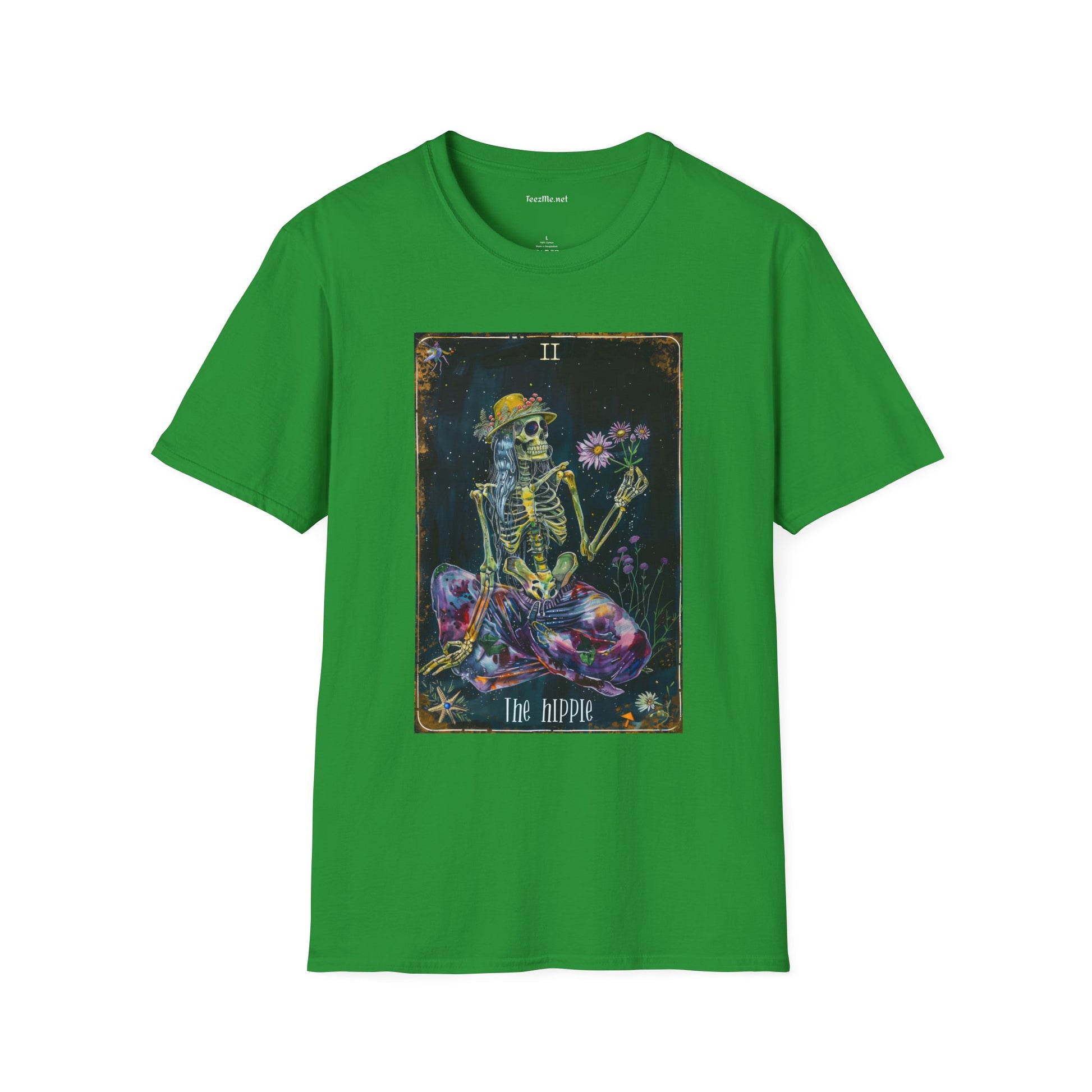The Hippie Tarot Card Unisex Softstyle T-Shirt 100% Cotton Graphic