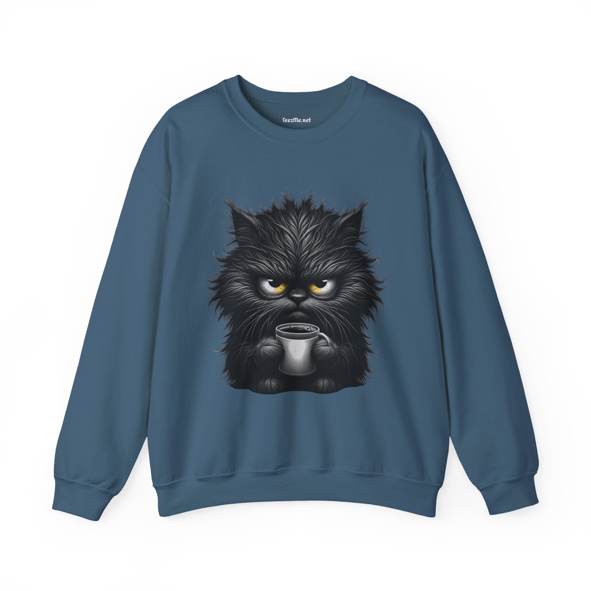 Adorable Grumpy Cat Unisex Heavy Blend™ Crewneck Sweatshirt Graphic
