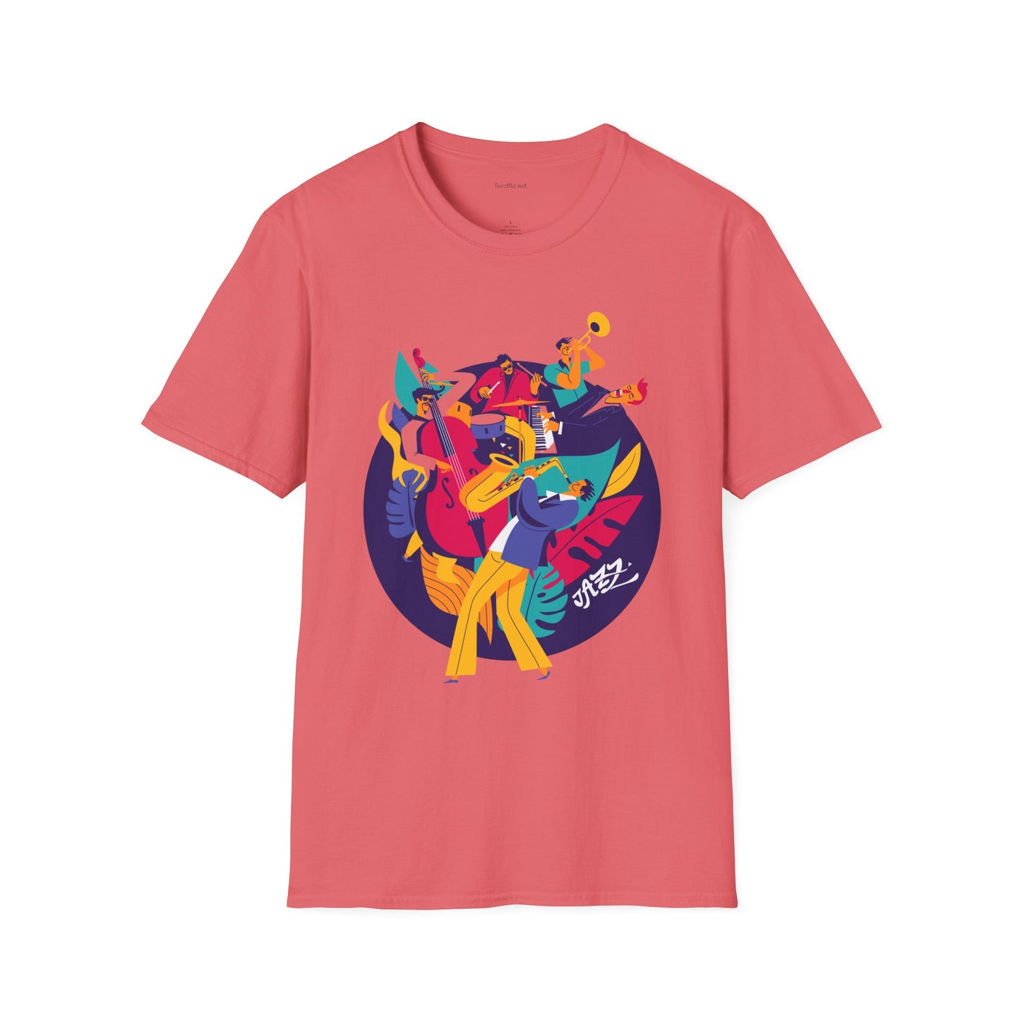 Jazz Music Unisex Softstyle T-Shirt 100% Cotton Graphic