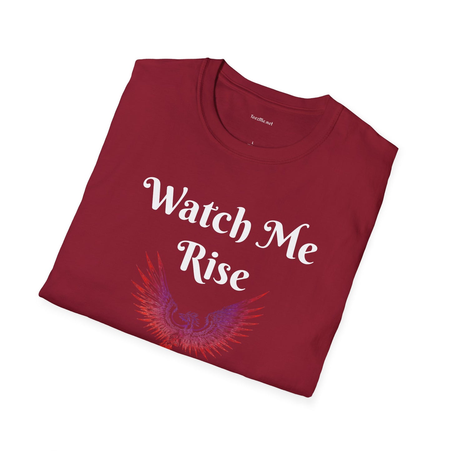 Watch Me Rise - Unisex Softstyle T-Shirt 100% Cotton Graphic