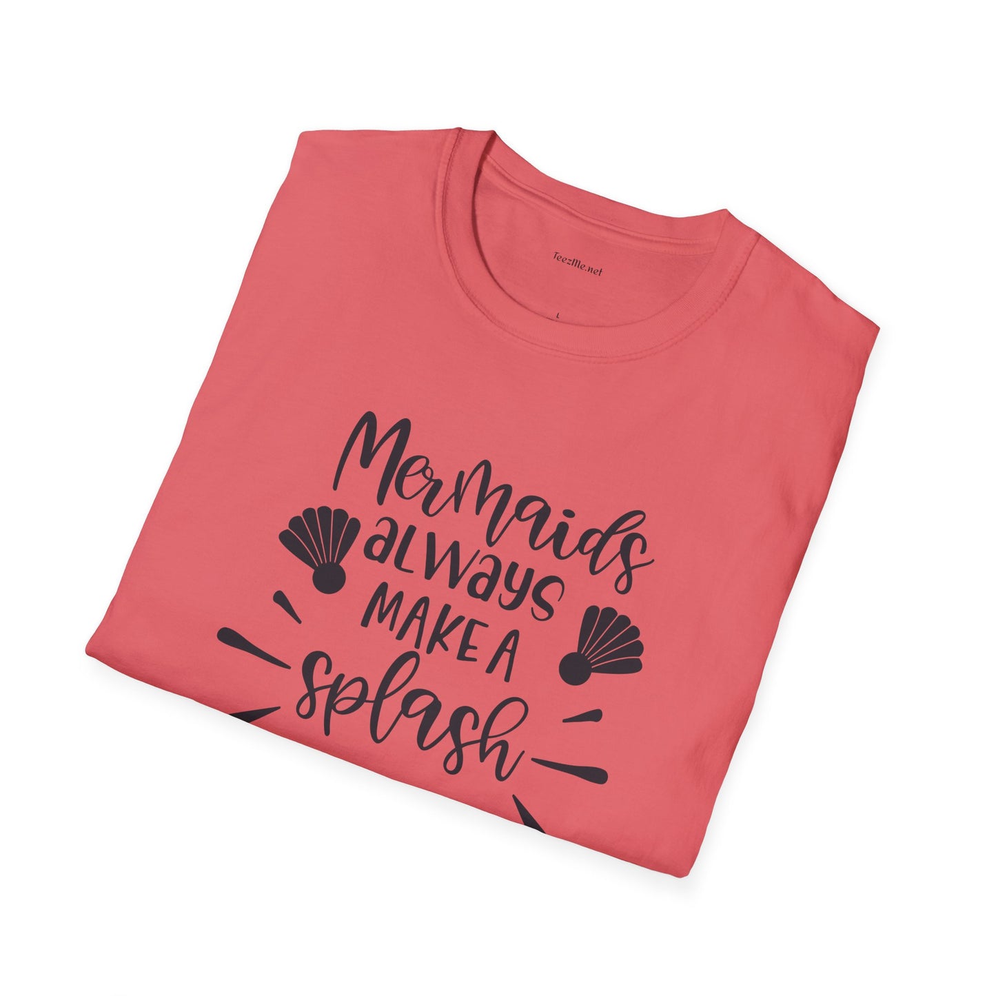 Mermaids make a splash - Unisex Softstyle T-Shirt 100% Cotton Graphic