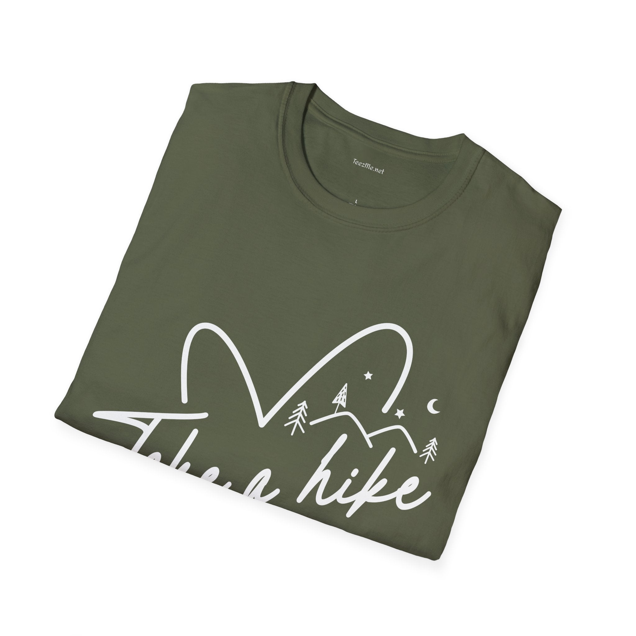 Take a Hike (white) - Unisex Softstyle T-Shirt 100% Cotton Graphic