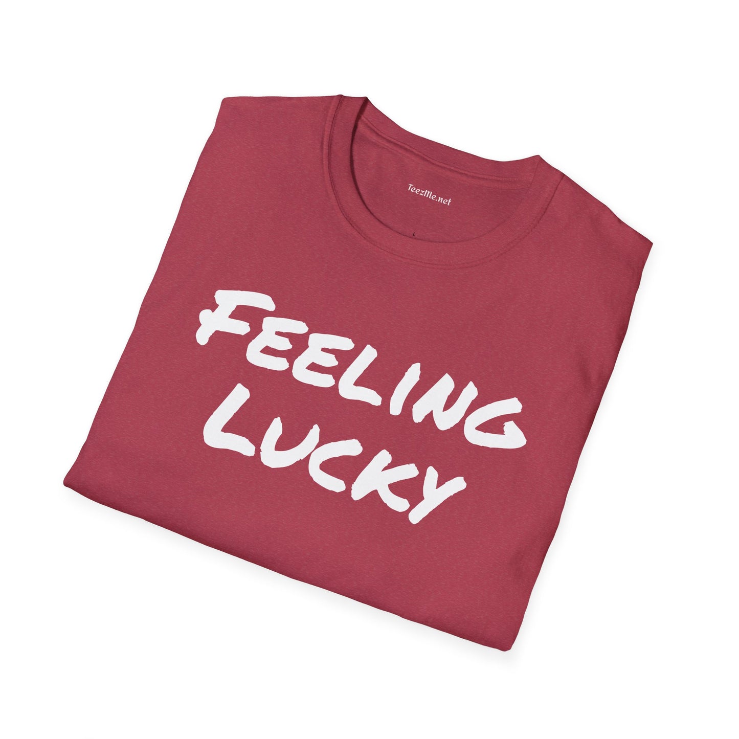 Feeling Lucky - Unisex Softstyle T-Shirt 100% Cotton Graphic