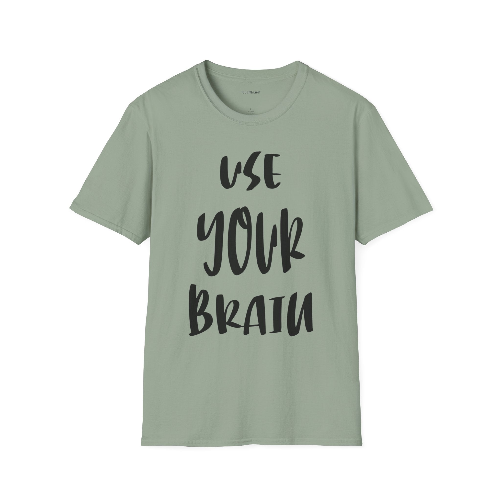 Use Your Brain Unisex Soft Style T-Shirt 100% Cotton Graphic