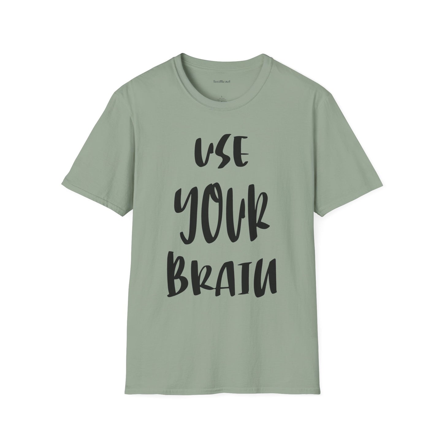 Use Your Brain Unisex Soft Style T-Shirt 100% Cotton Graphic