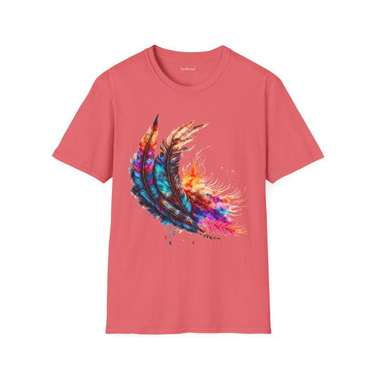 Eagle Feather (1) Unisex Softstyle T-Shirt 100% Cotton Graphic