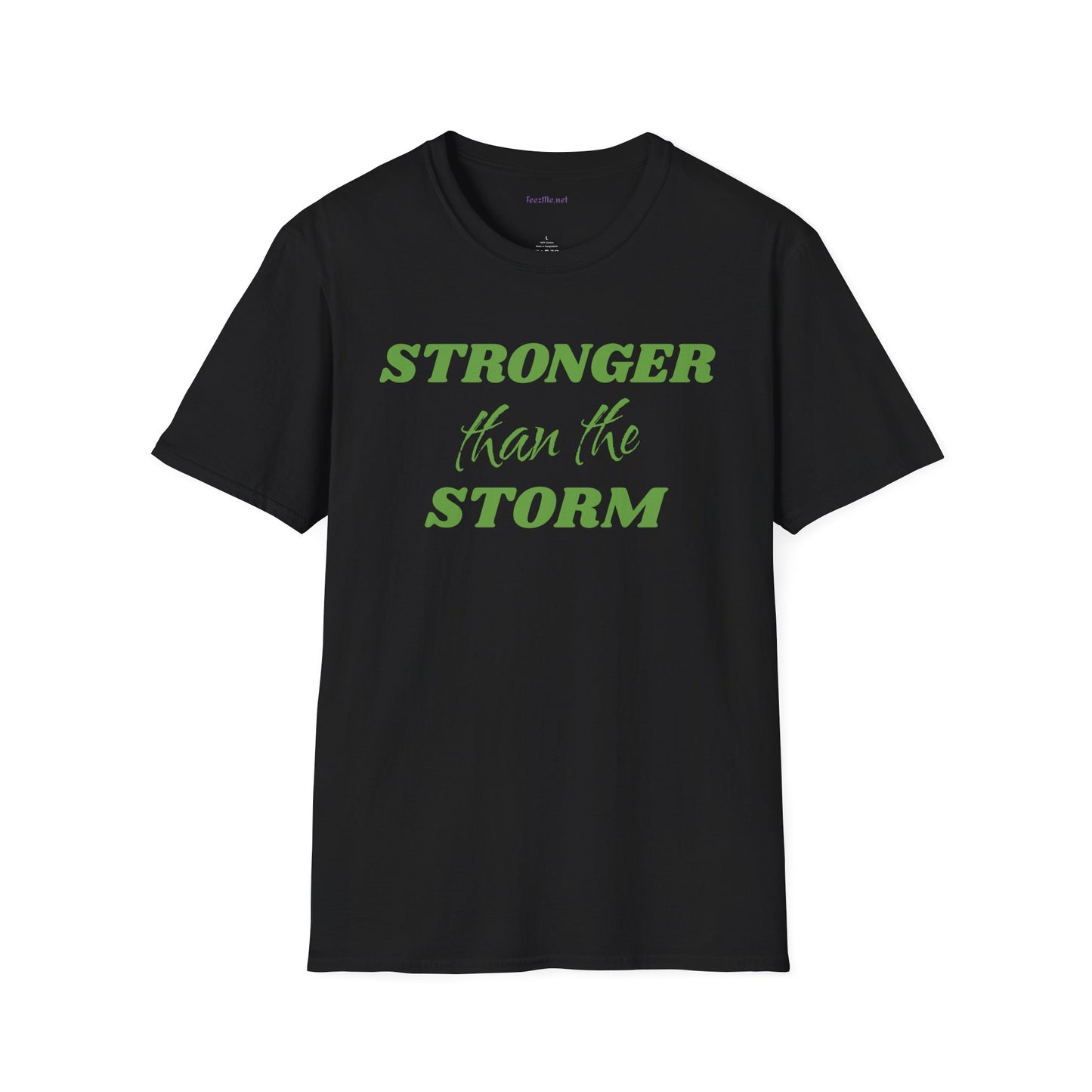 Stronger than the Storm Lymphoma Cancer Unisex Softstyle T-Shirt 100% Cotton Graphic