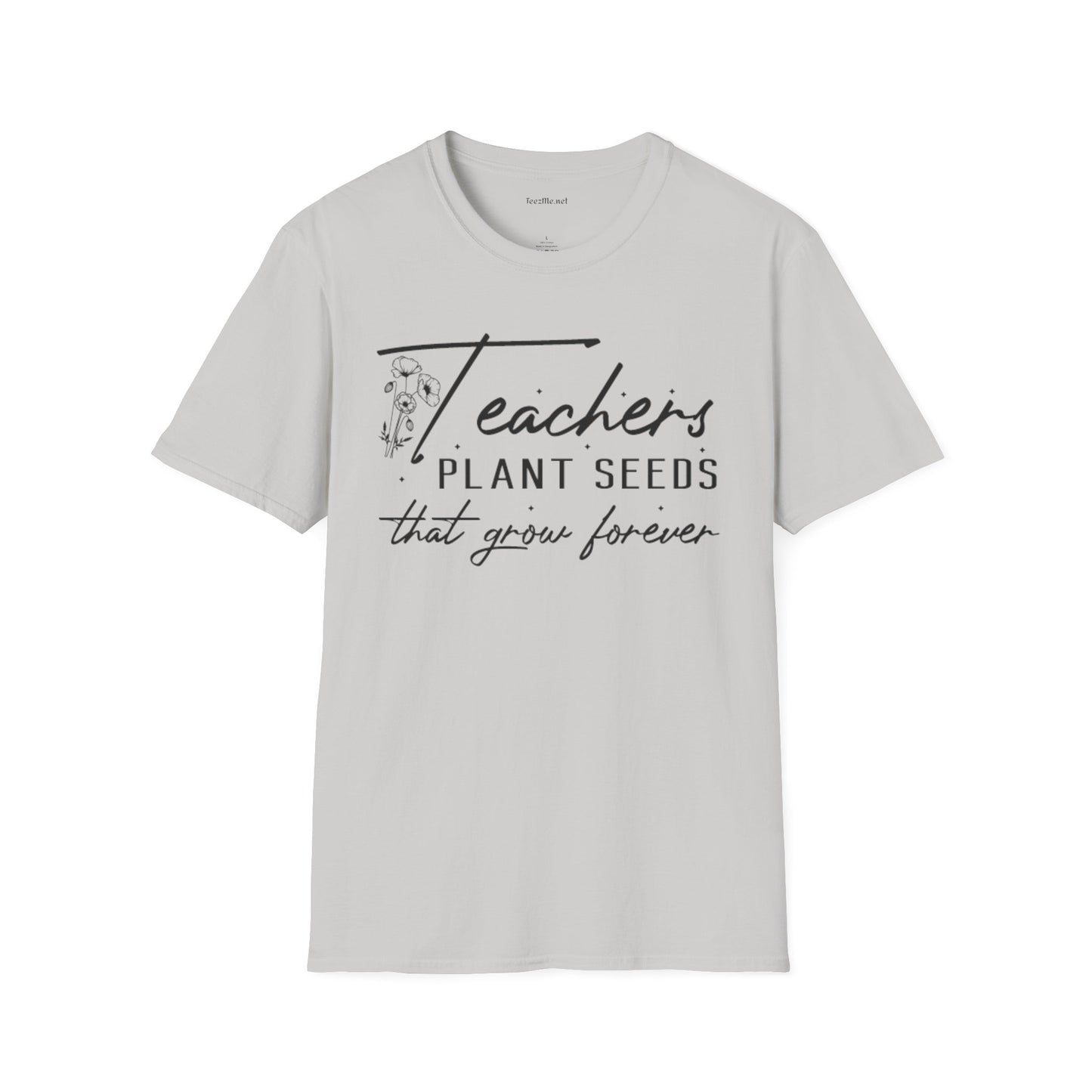 Teacher's Plant Seeds Unisex Soft Style T-Shirt 100% Cotton Graphic
