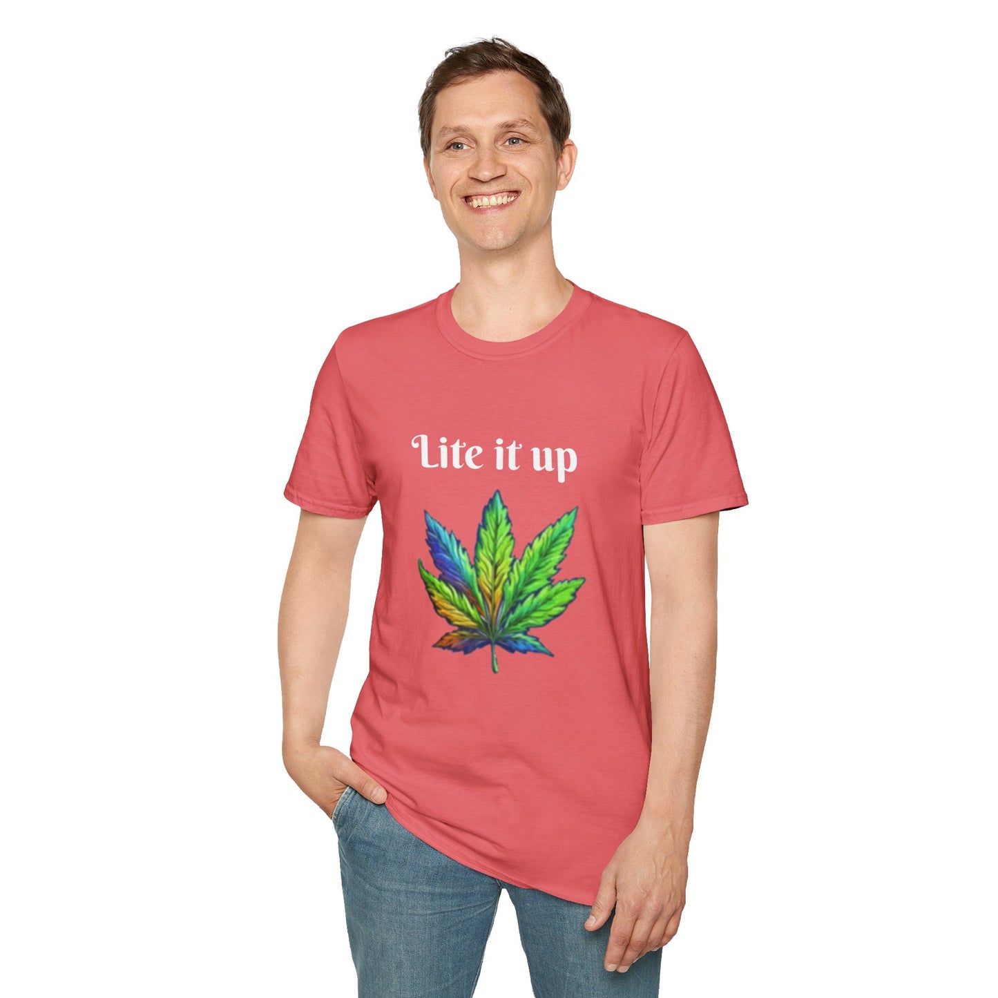 Lite it up - Unisex Softstyle T-Shirt 100% Cotton Graphic