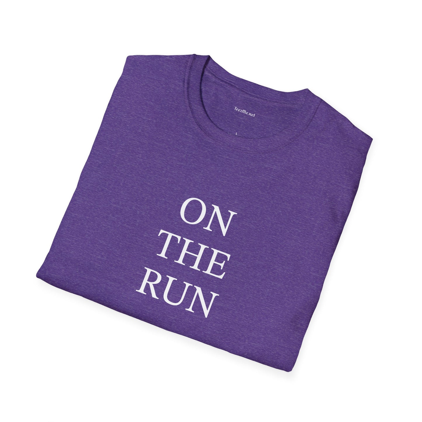 ON THE RUN - Unisex Softstyle T-Shirt 100% Cotton Graphic