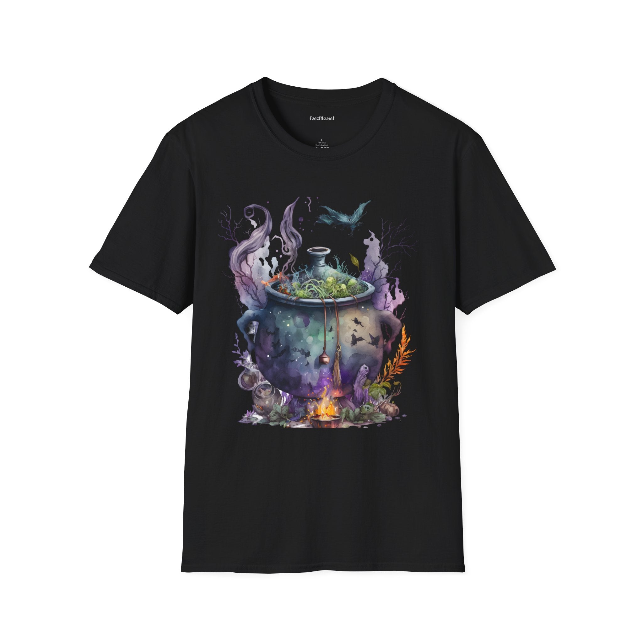Cauldron Watercolor Unisex Softstyle T-Shirt 100% Cotton Graphic