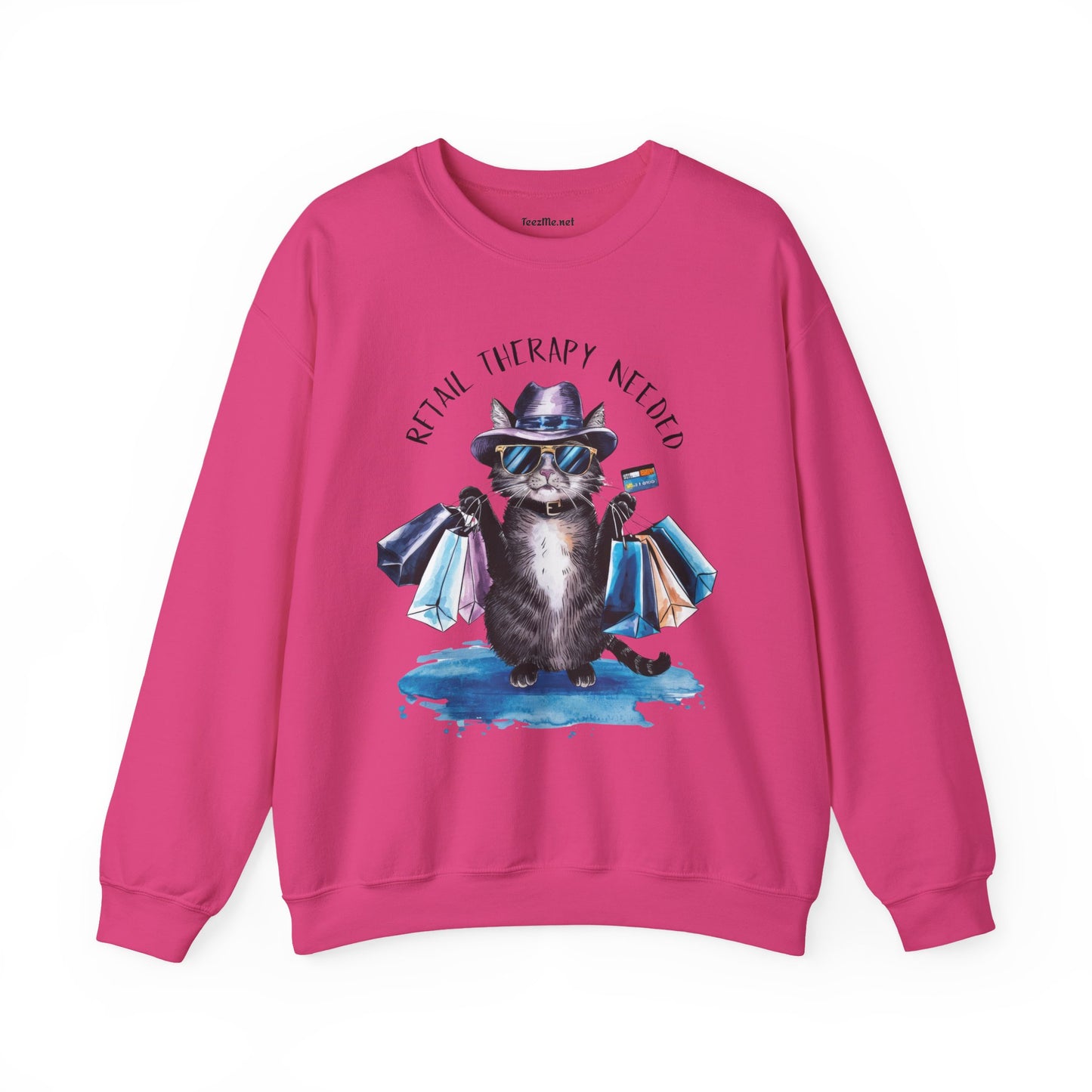 Retail Therapy Needed Unisex Heavy Blend™ Crewneck Sweatshirt Graphic