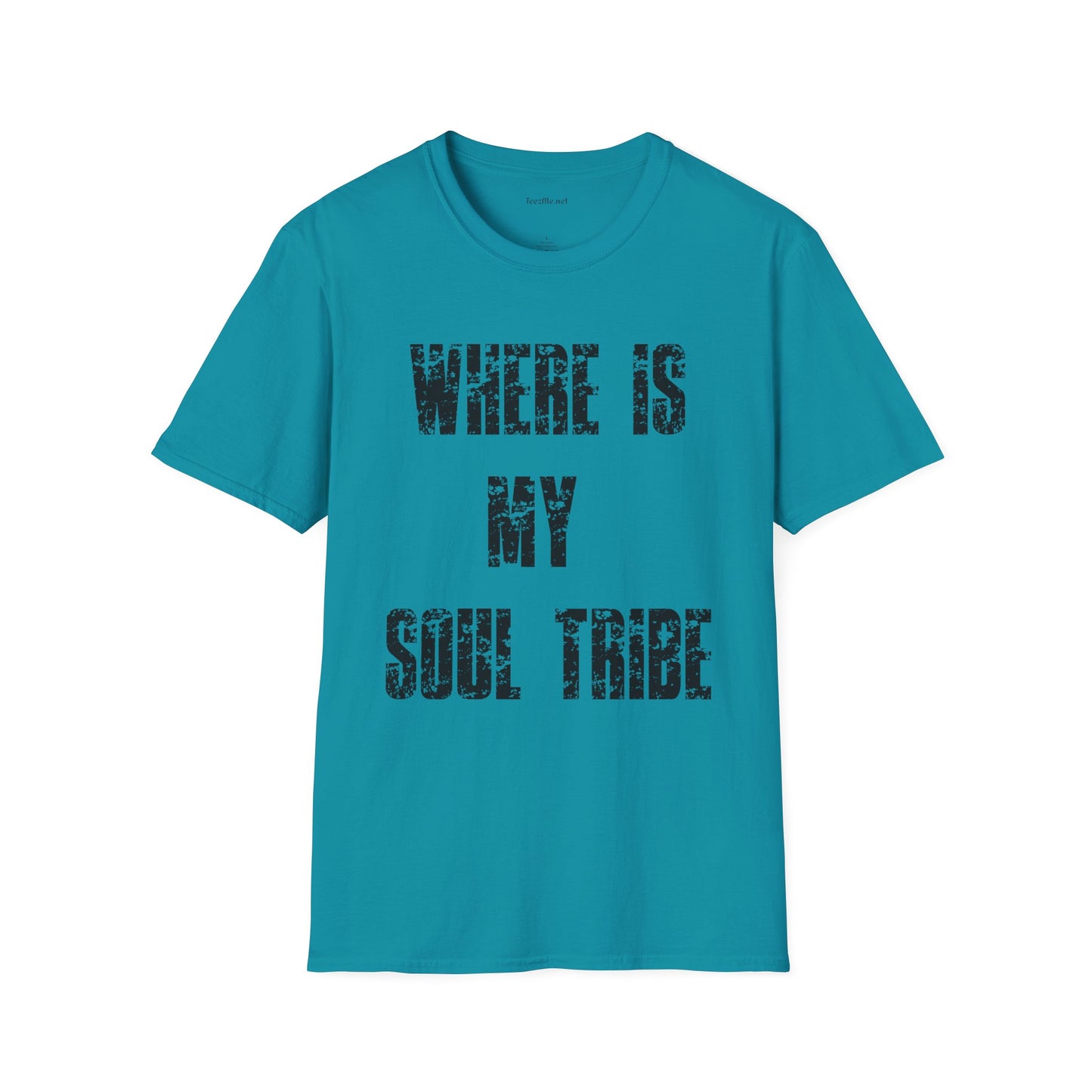 Where Is My Soul Tribe (Grunge) Unisex Soft Style T-Shirt 100% Cotton Graphic