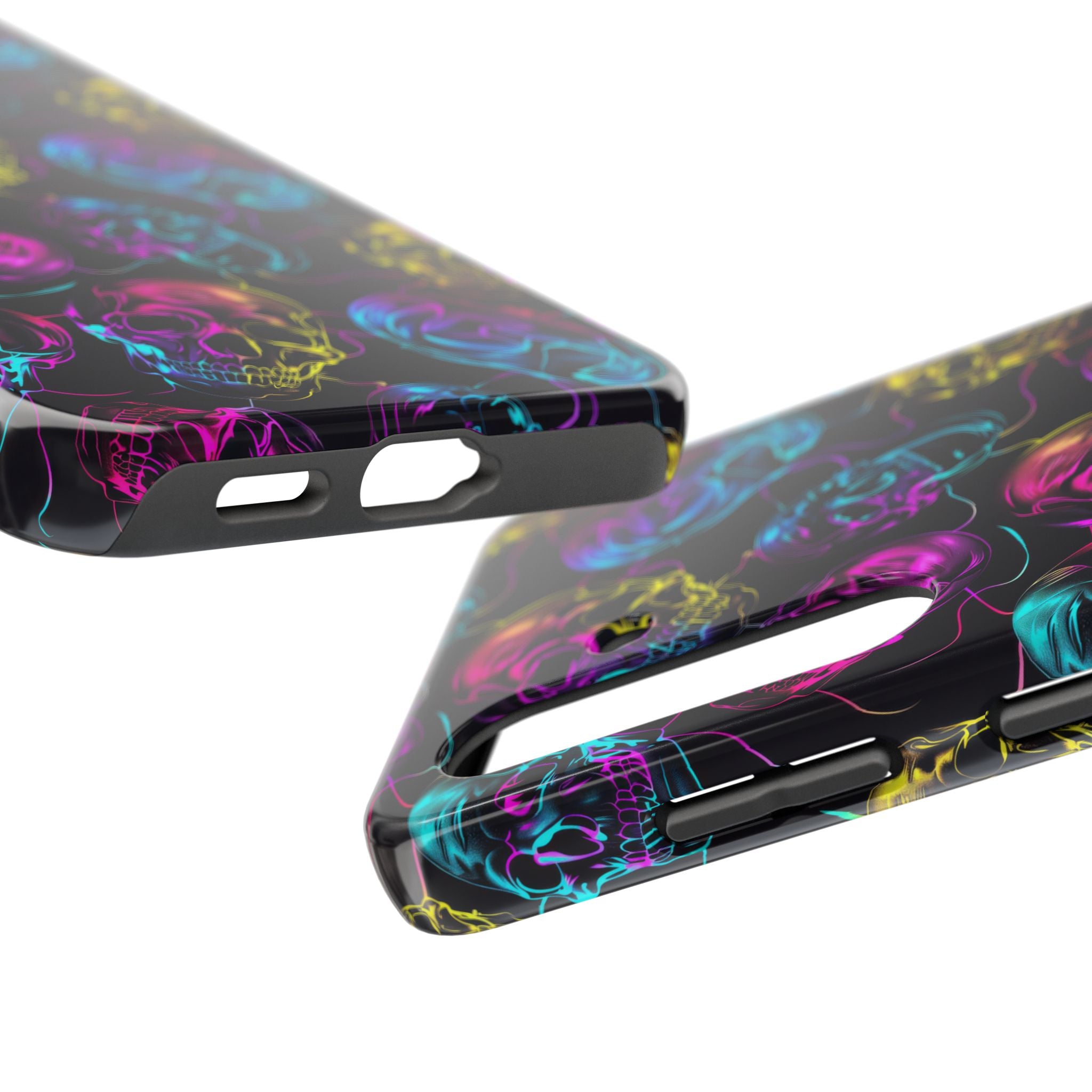 Neon Skull Cell Phone Case Tough Phone Cases
