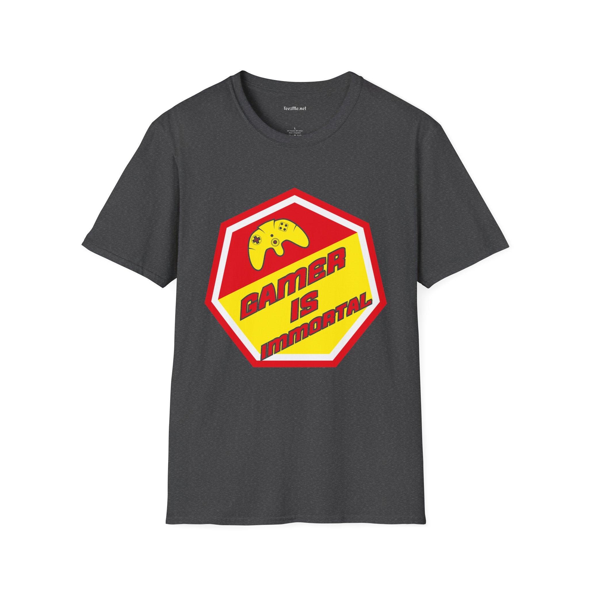 Gamer is Immortal Unisex Softstyle T-Shirt 100% Cotton Graphic