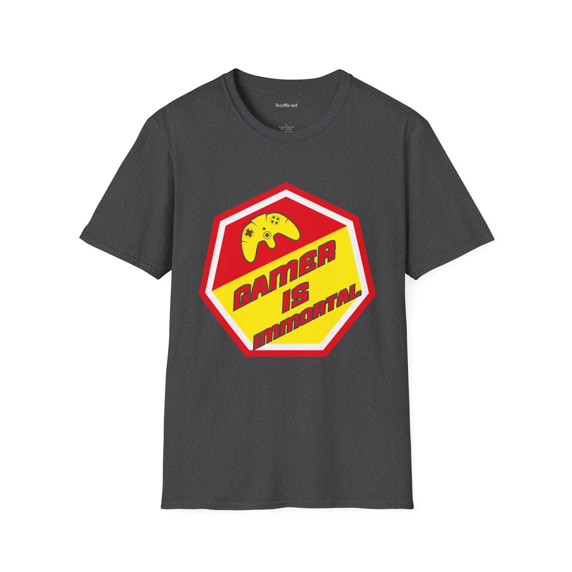 Gamer is Immortal Unisex Softstyle T-Shirt 100% Cotton Graphic