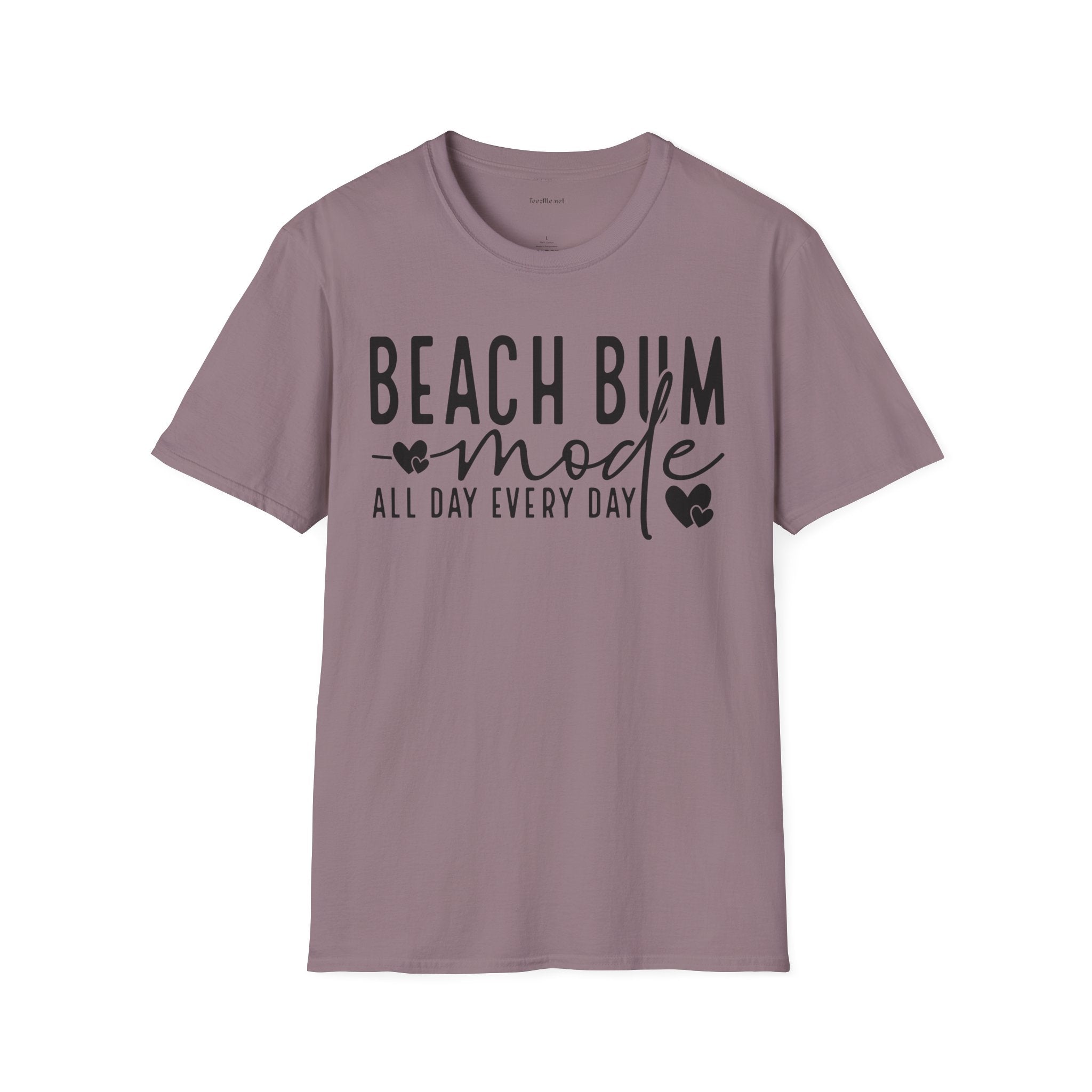 Beach Bum - Unisex Softstyle T-Shirt 100% Cotton Graphic