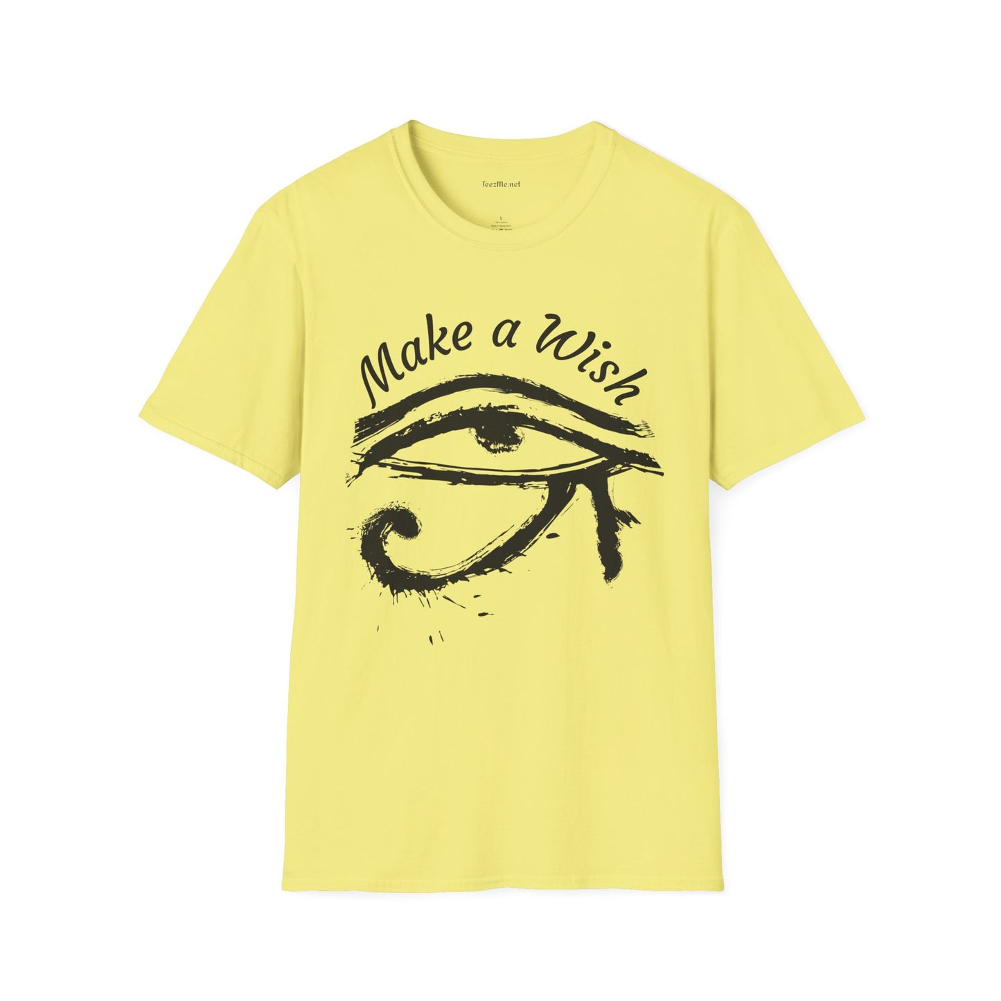 Make a Wish Eye of Horus Unisex Softstyle T-Shirt 100% Cotton