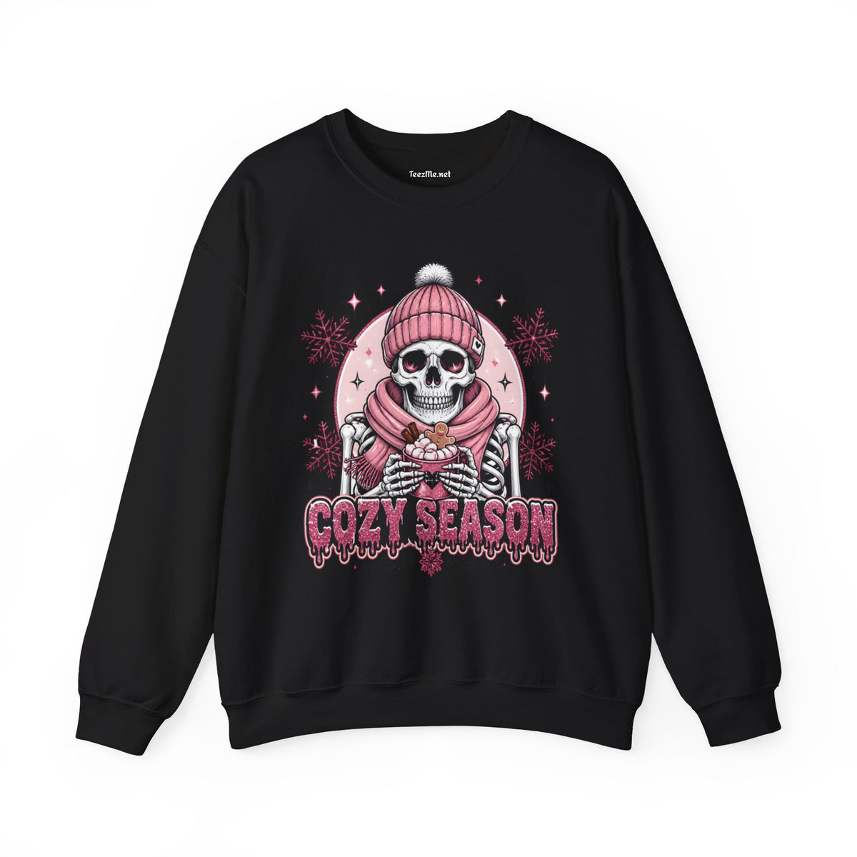 Cozy Season Skeleton Crewneck Sweatshirt