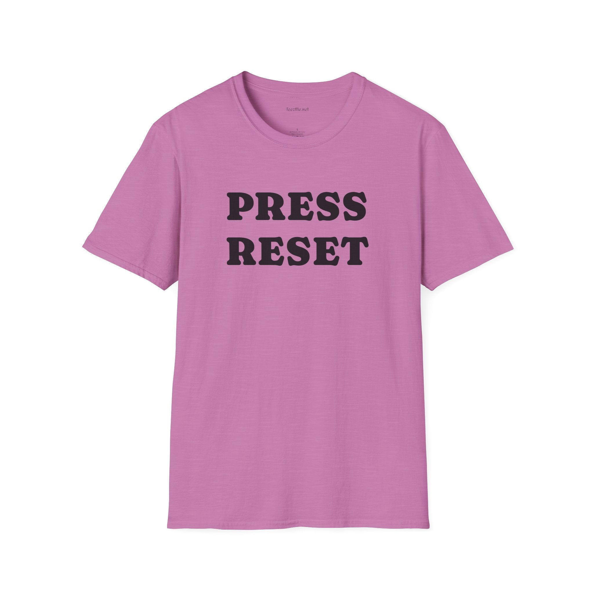 Press Reset - Unisex Softstyle T-Shirt 100% Cotton Graphic