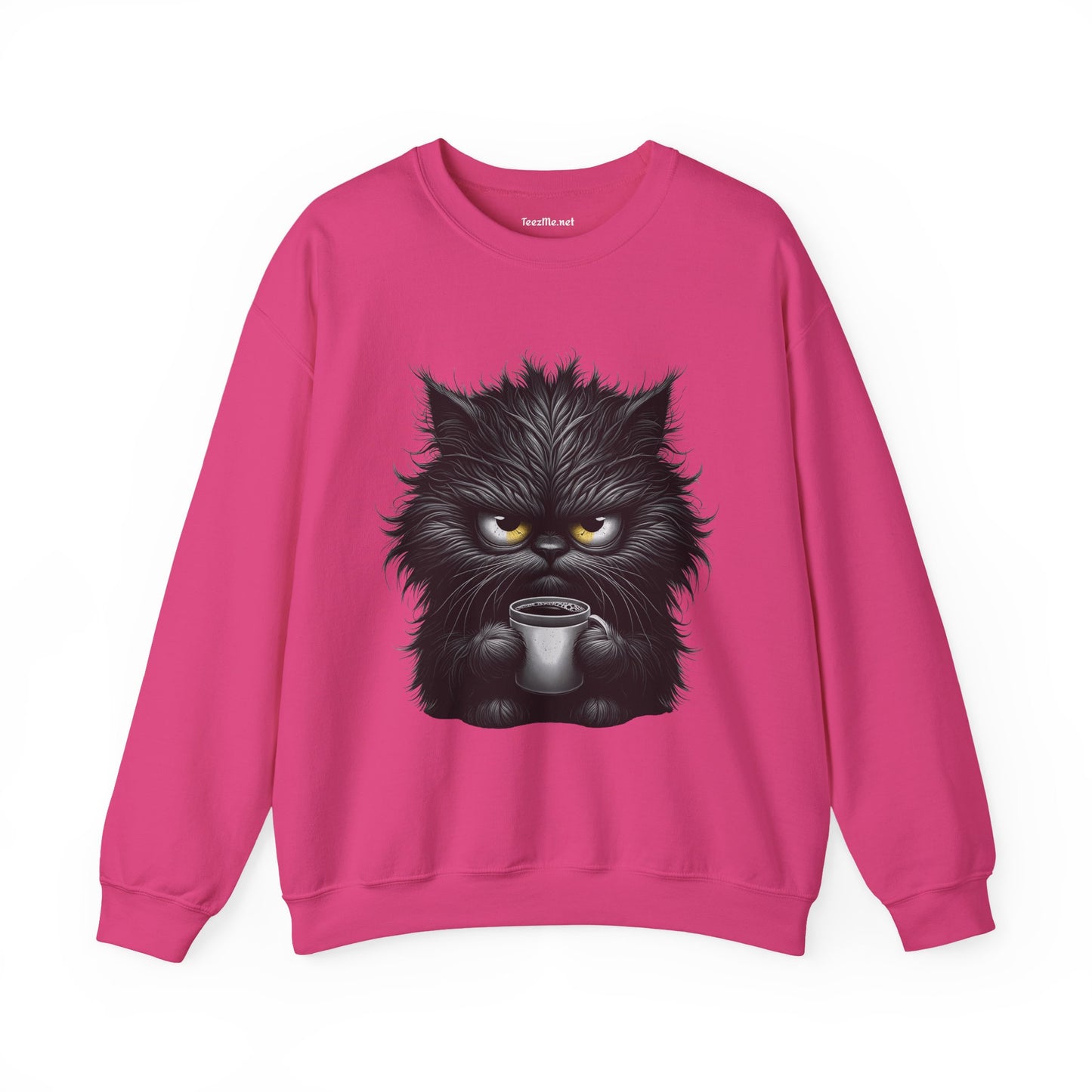 Adorable Grumpy Cat Unisex Heavy Blend™ Crewneck Sweatshirt Graphic