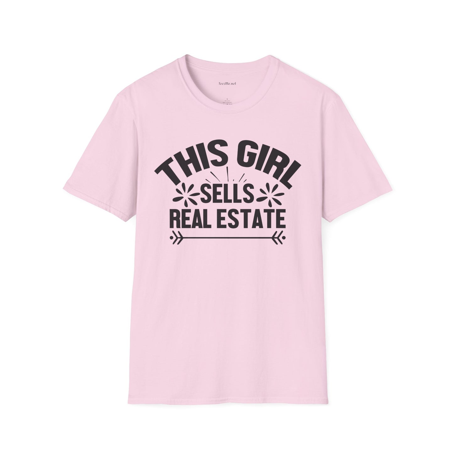 This Girl Sells Real Estate Unisex Soft Style T-Shirt 100% Cotton Graphic