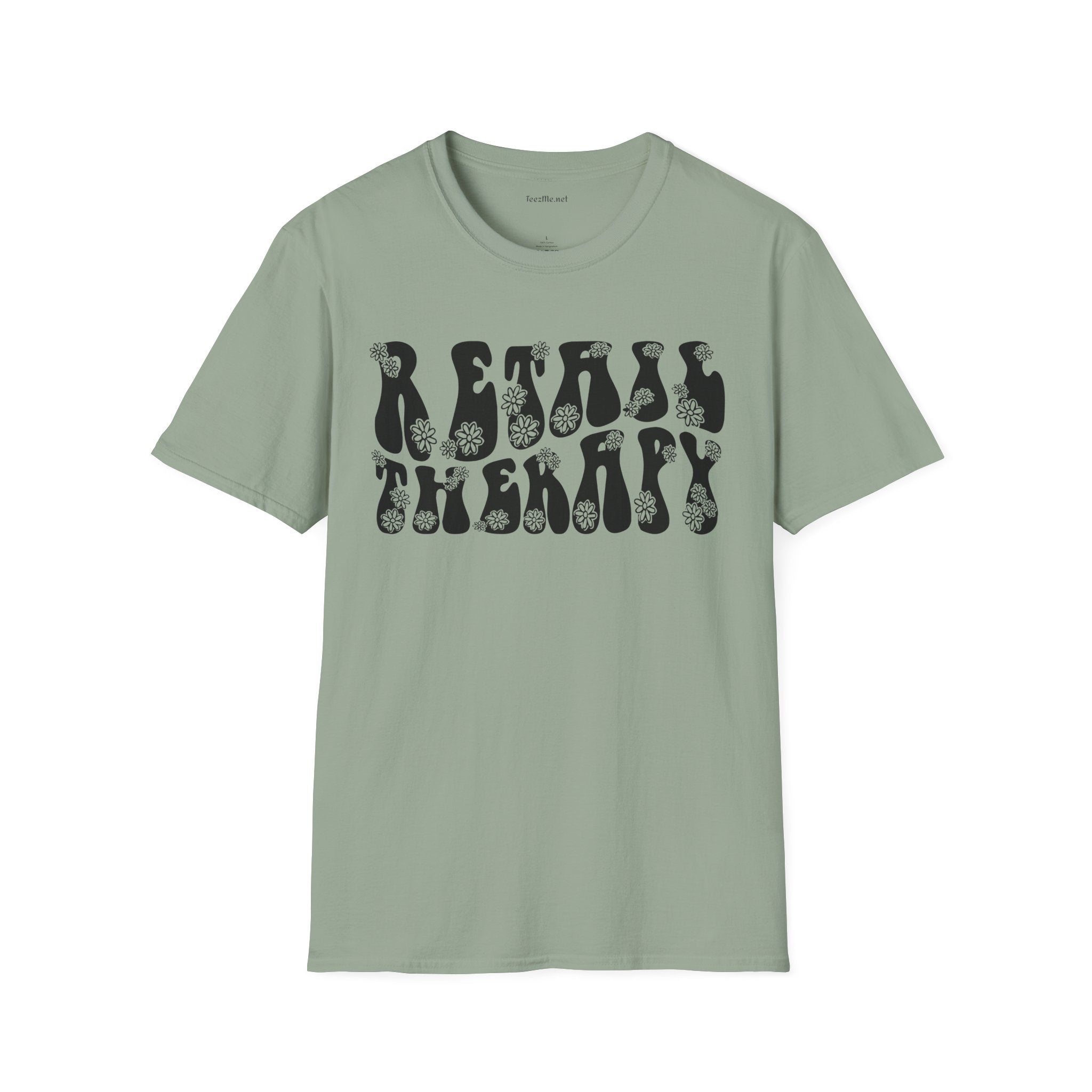 Retail Therapy Retro Unisex Softstyle T-Shirt 100% Cotton Graphic