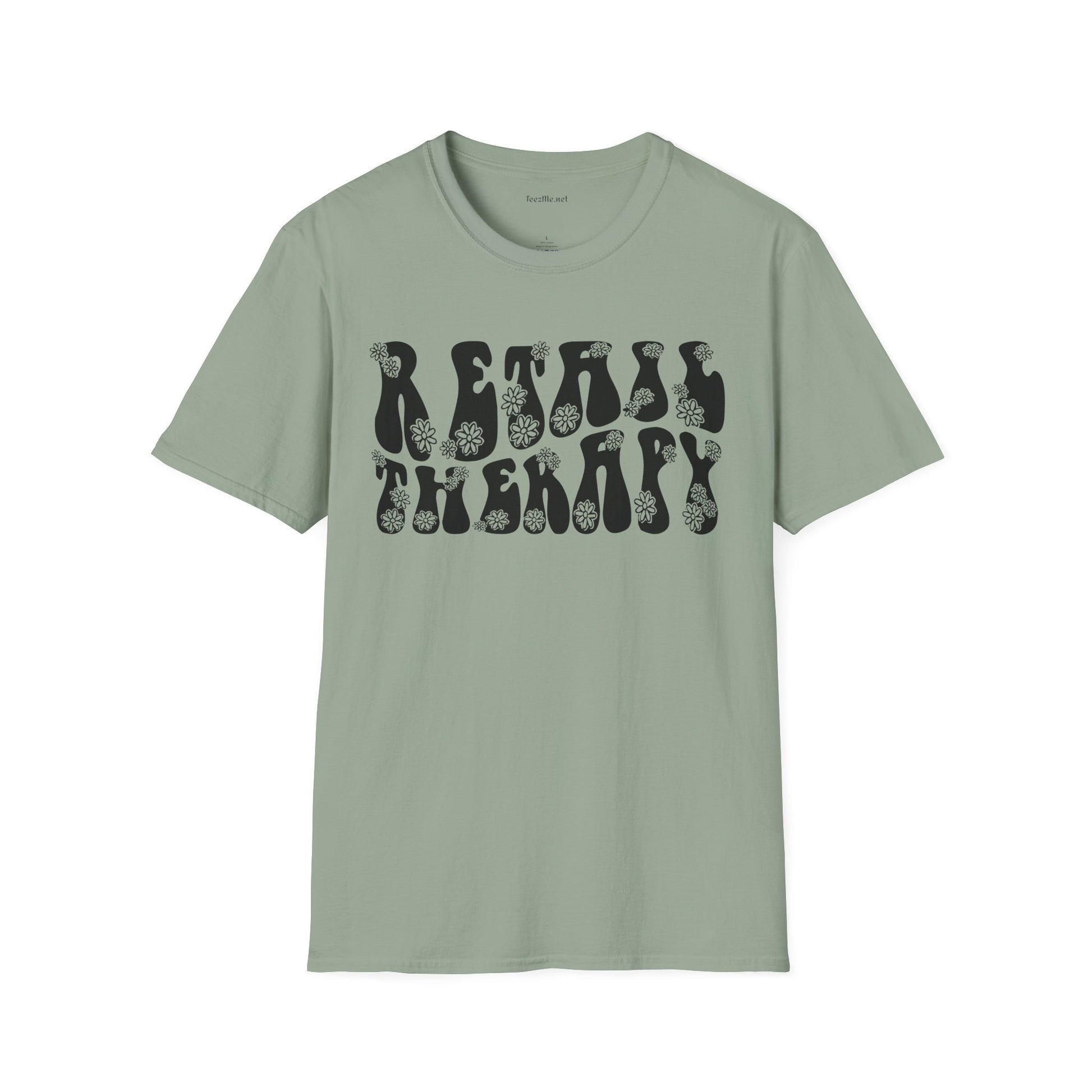 Retail Therapy Retro Unisex Softstyle T-Shirt 100% Cotton Graphic