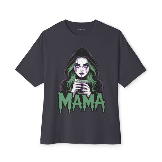 Cute Horror Mama 02 Unisex Oversized Boxy Tee