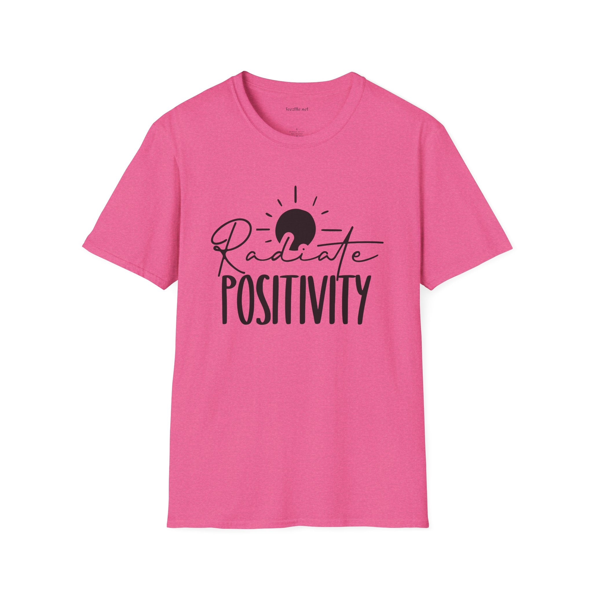 Radiate Positivity Unisex Soft Style T-Shirt 100% Cotton Graphic