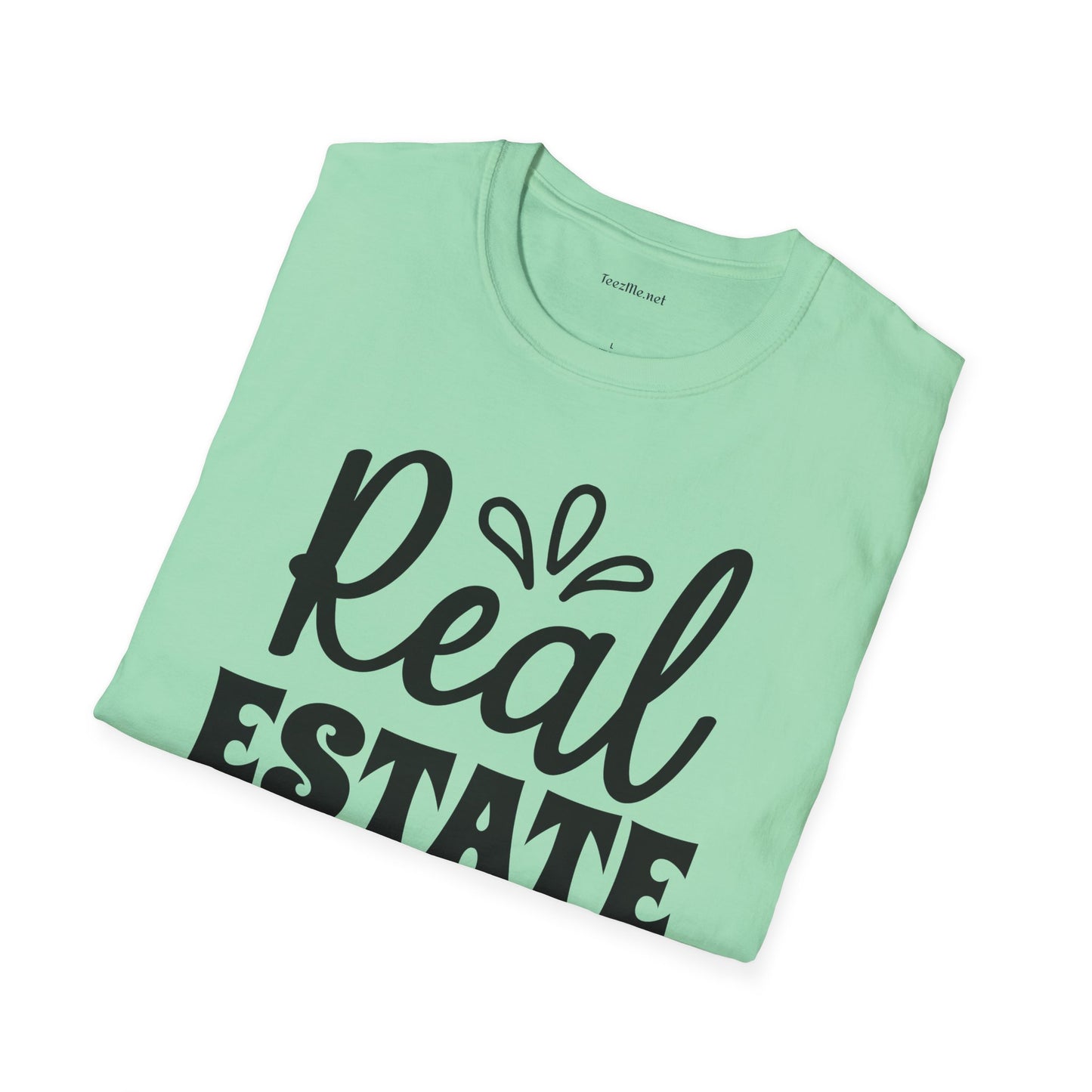Real Estate Agent Unisex Soft Style T-Shirt 100% Cotton Graphic