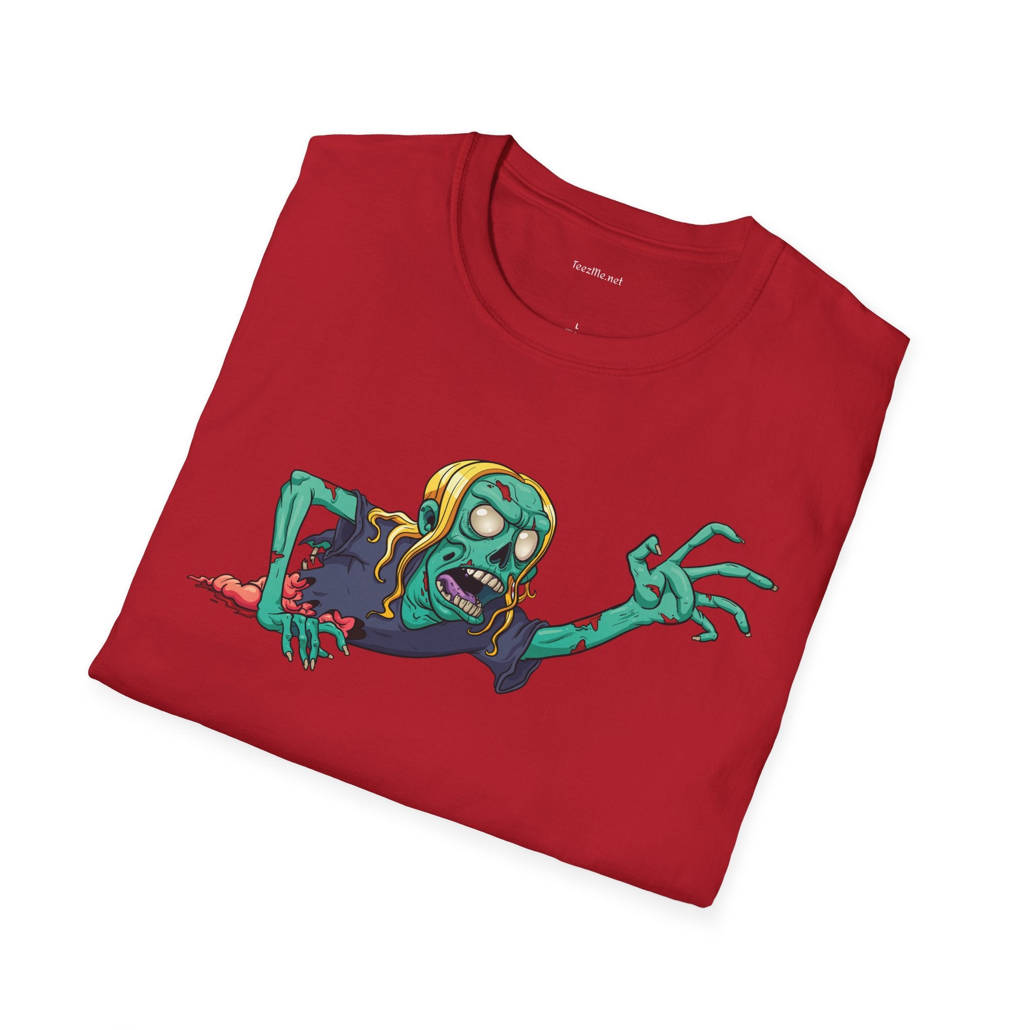 Zombie Grab - Unisex Softstyle T-Shirt 100% Cotton Graphic