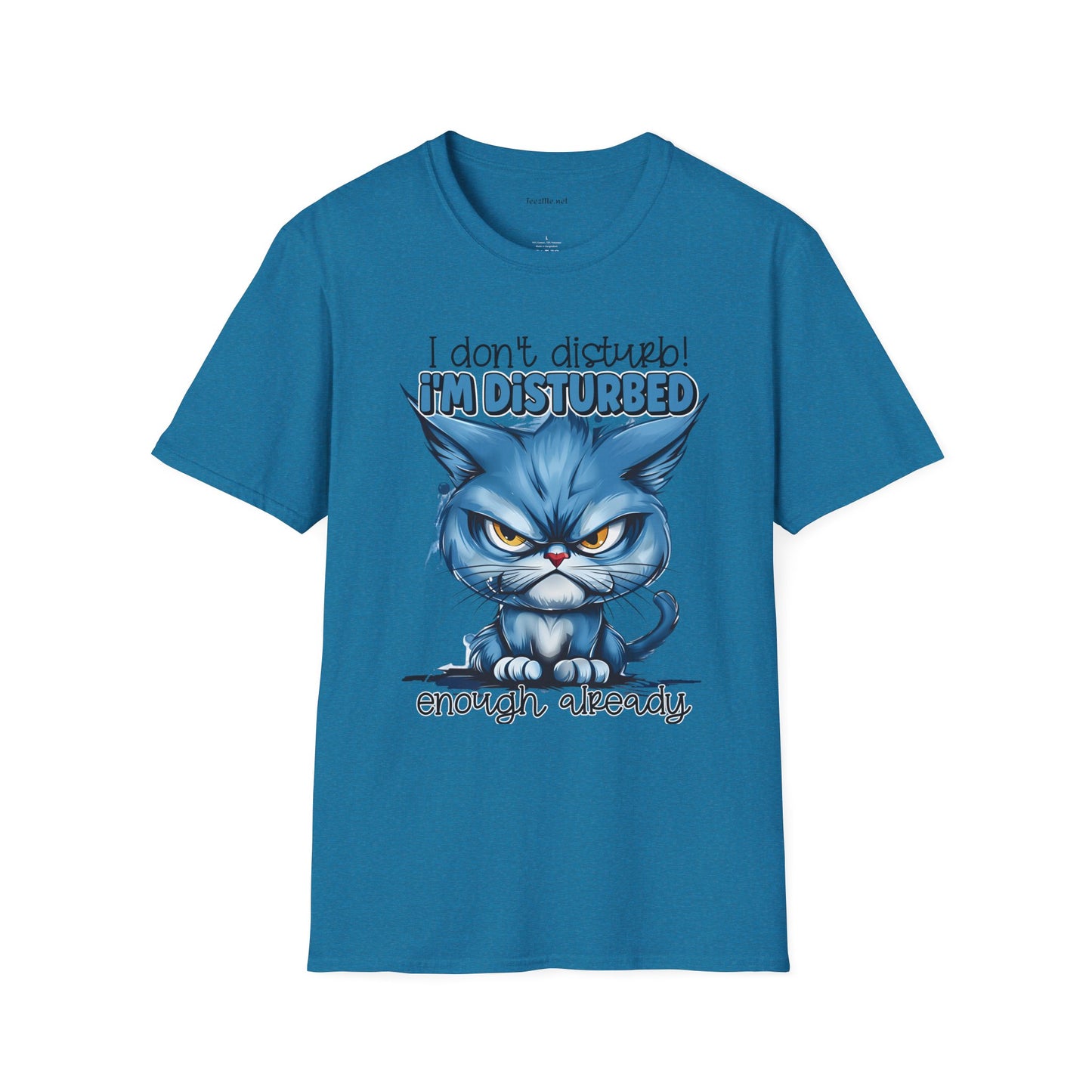 I don't Disturb Unisex Softstyle T-Shirt 100% Cotton Graphic