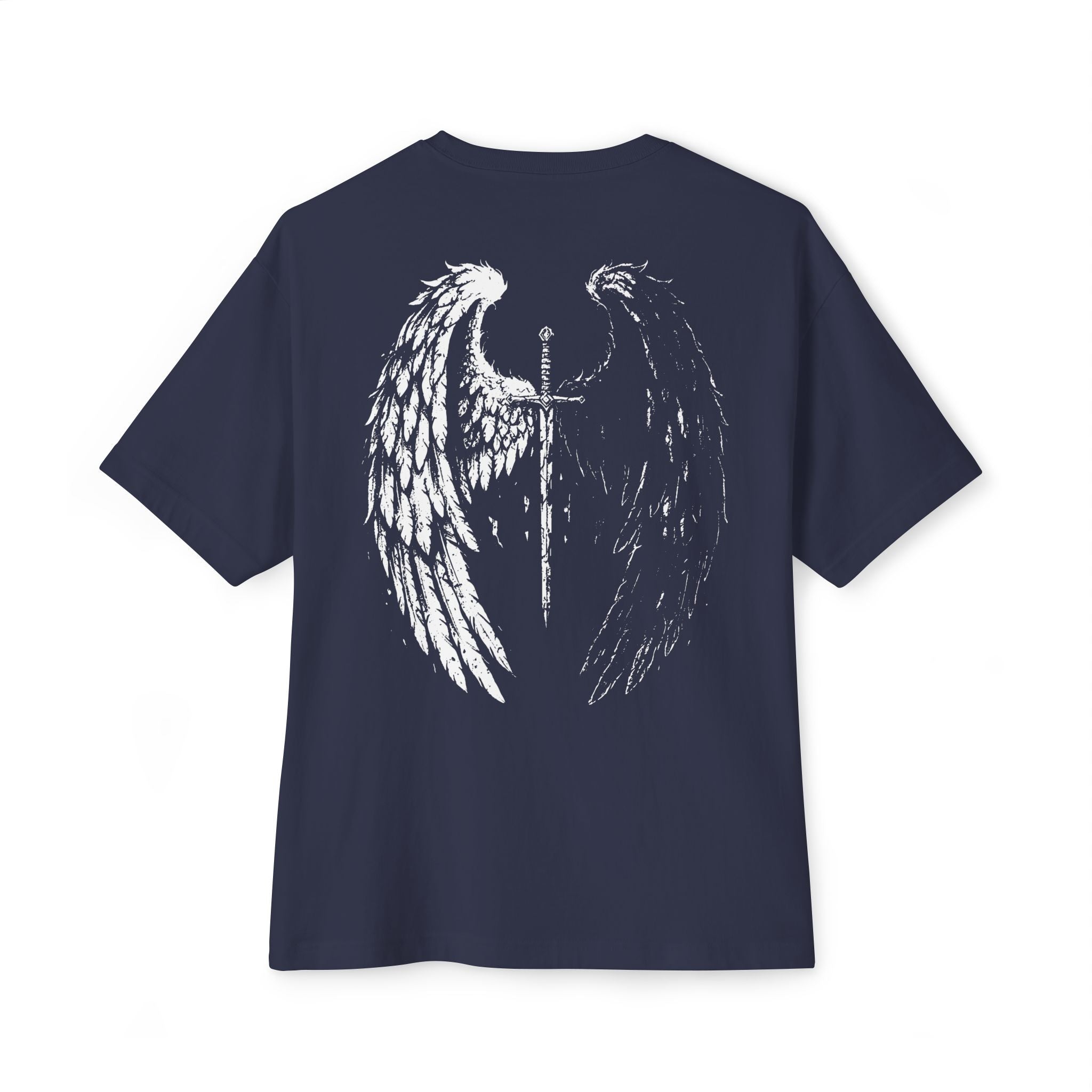 Sword & Wing Graphic Tee — Gothic Dragon Wing Shirt (print on back)