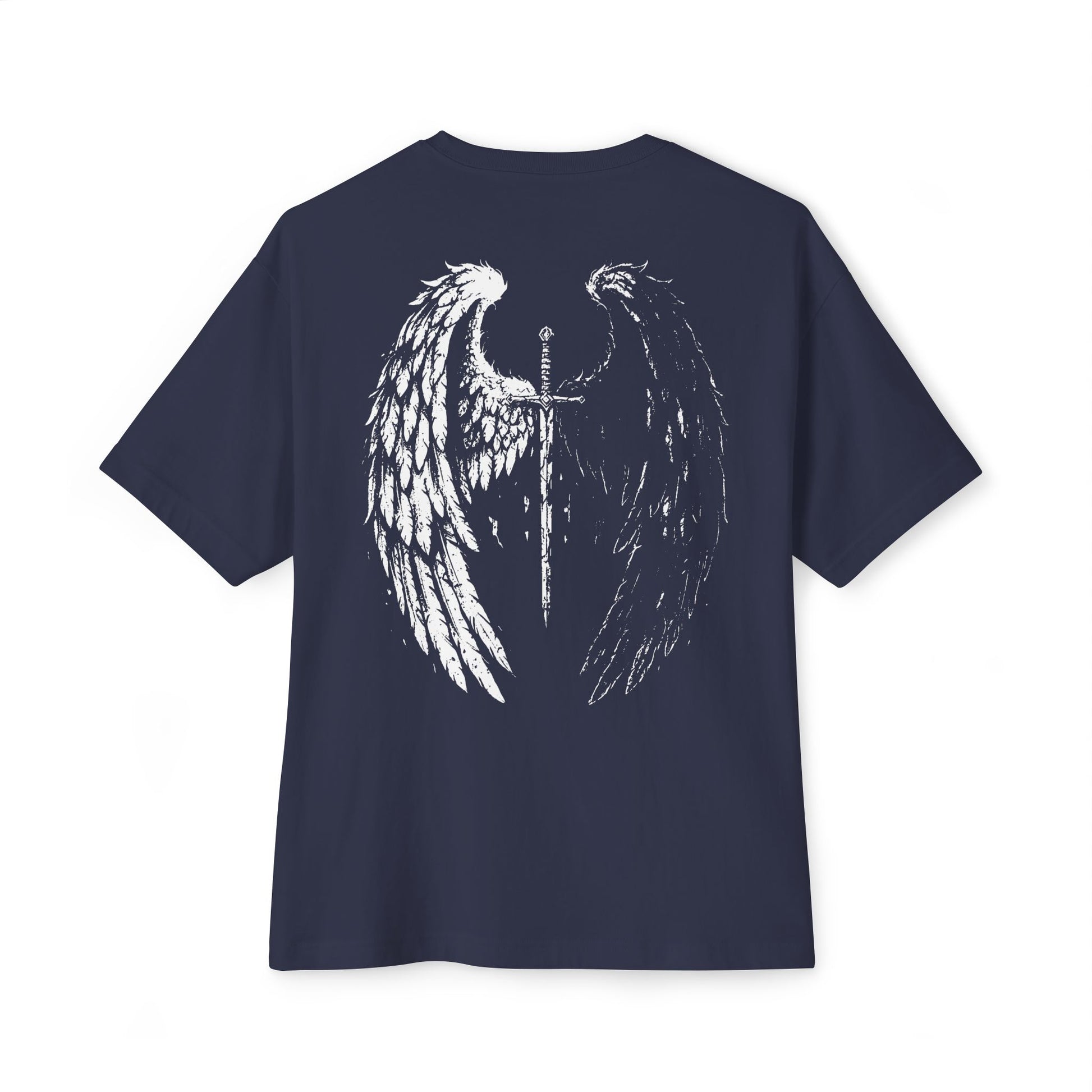 Sword & Wing Graphic Tee — Gothic Dragon Wing Shirt (print on back)