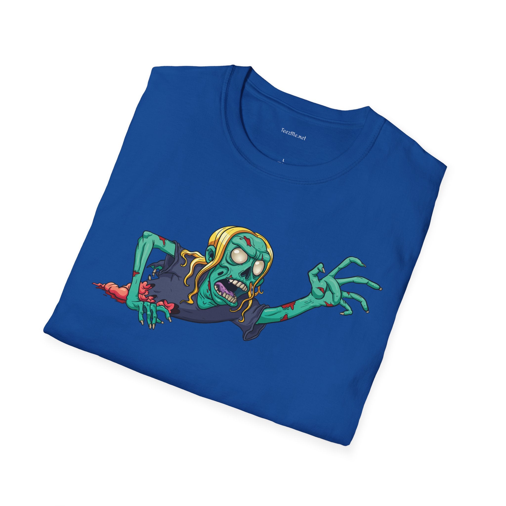 Zombie Grab - Unisex Softstyle T-Shirt 100% Cotton Graphic