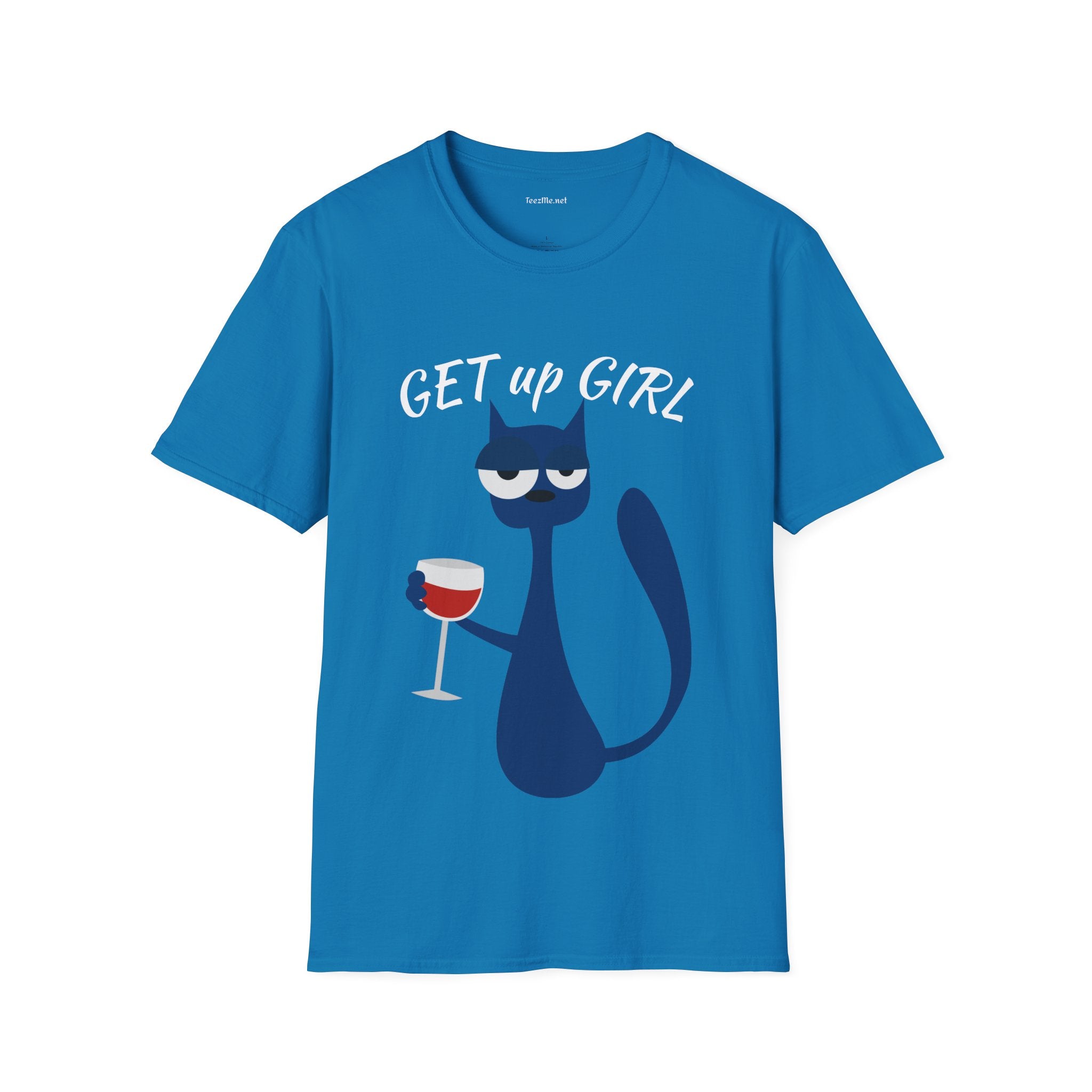GET up GIRL - Unisex Soft-Style Cotton Tee 100% Cotton Graphic