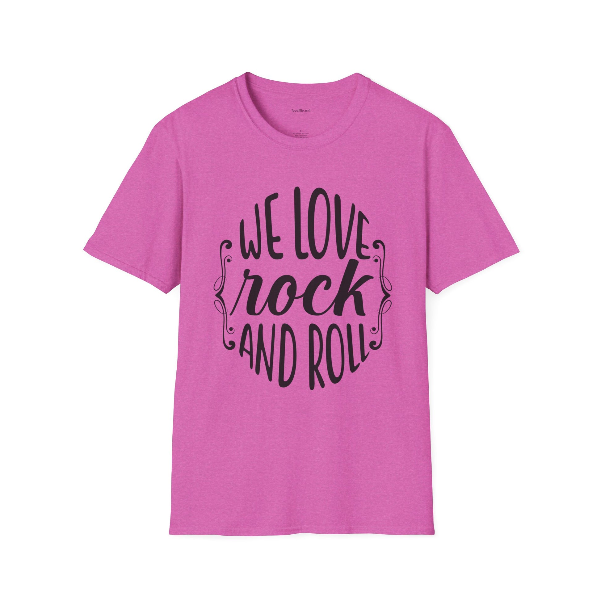 We Love Rock and Roll  - Unisex Softstyle T-Shirt 100% Cotton Graphic