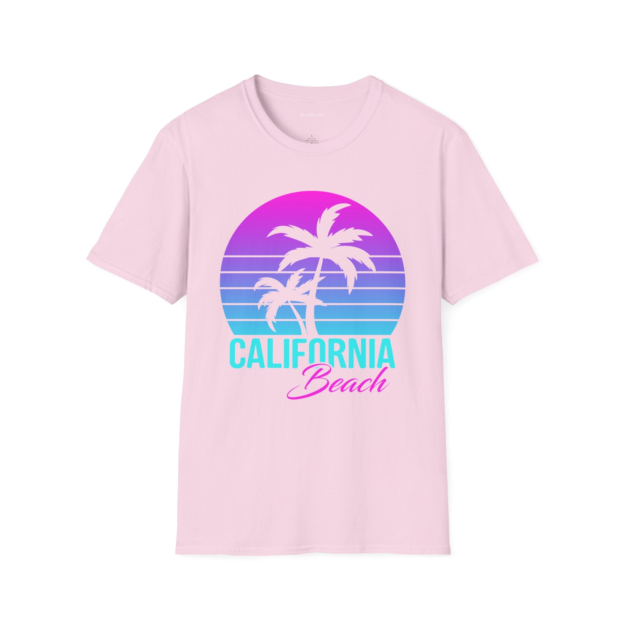California Beach Unisex Softstyle T-Shirt 100% Cotton