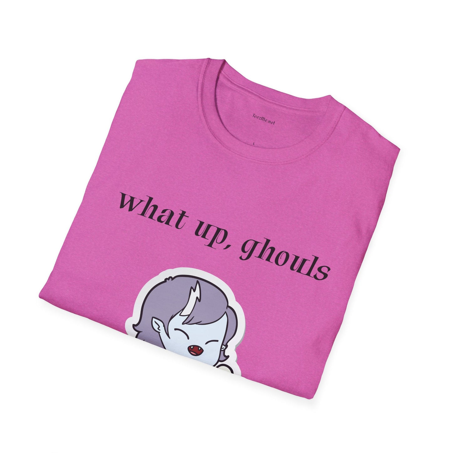 What up, ghouls - Unisex Softstyle T-Shirt 100% Cotton Graphic
