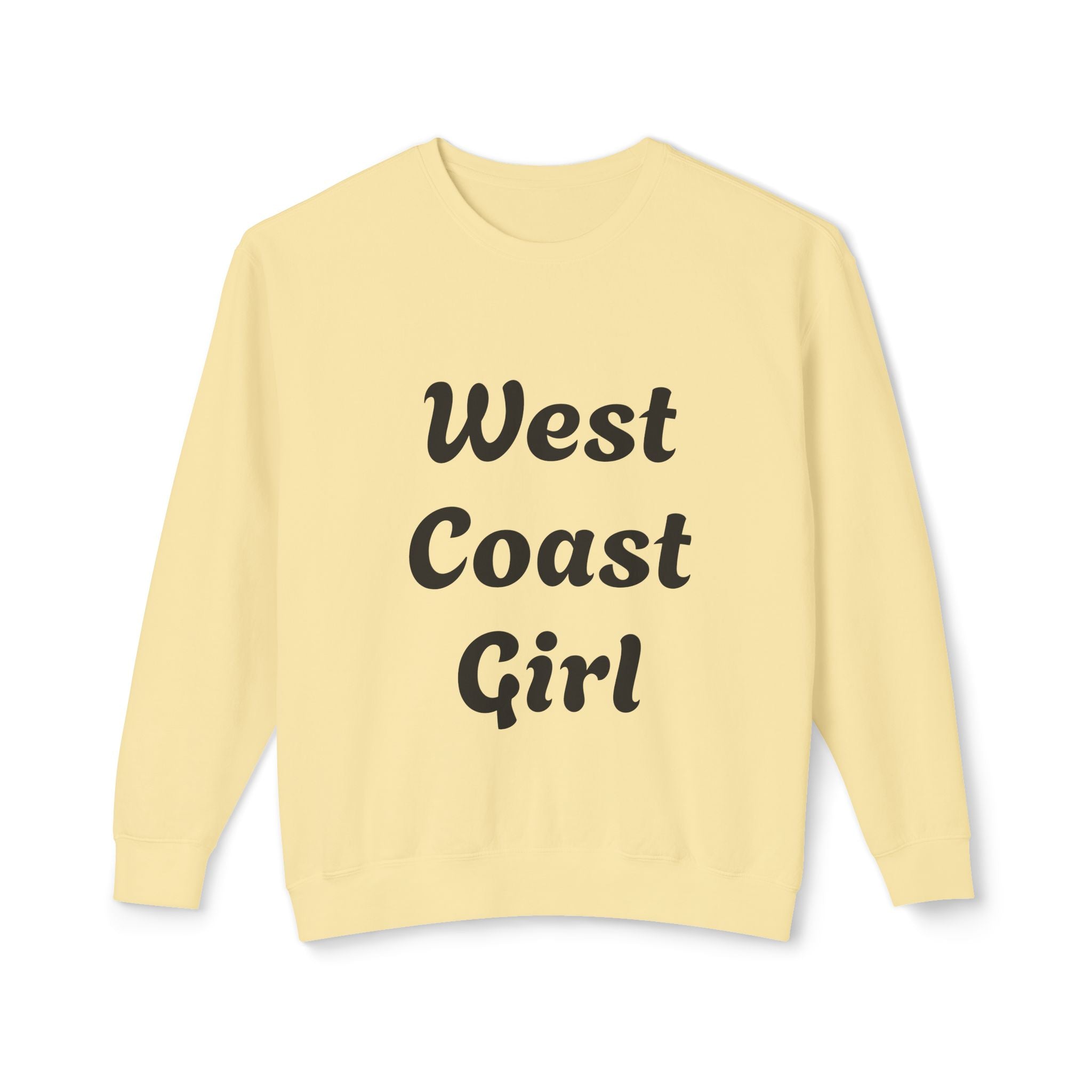 West Coast Girl - Unisex Lightweight Crewneck Sweatshirt